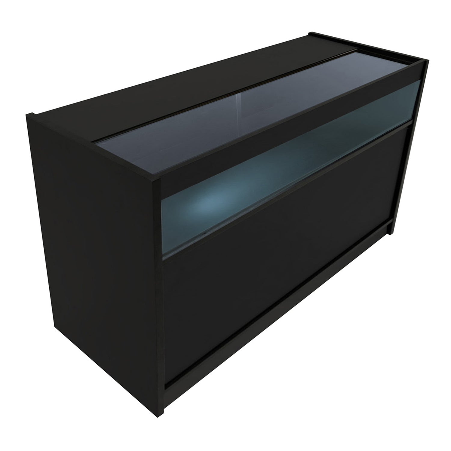 "HYPERION" Set med LED-belysta Butiksmoduler LM60 + B1500 + K1500 + TB60 – Svart
