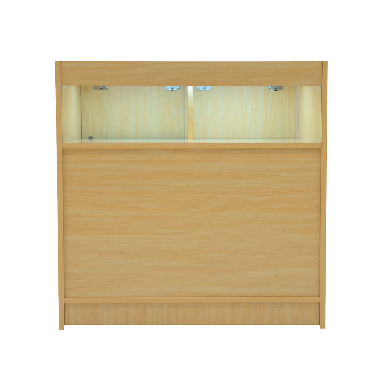 "THESEUS" Set med LED-belysta Butiksmoduler LM60+ 2x B900 – Lönnfärgad finish