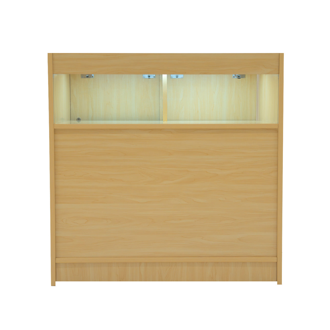 "THESEUS" Set med LED-belysta Butiksmoduler LM60+ 2x B900 – Lönnfärgad finish
