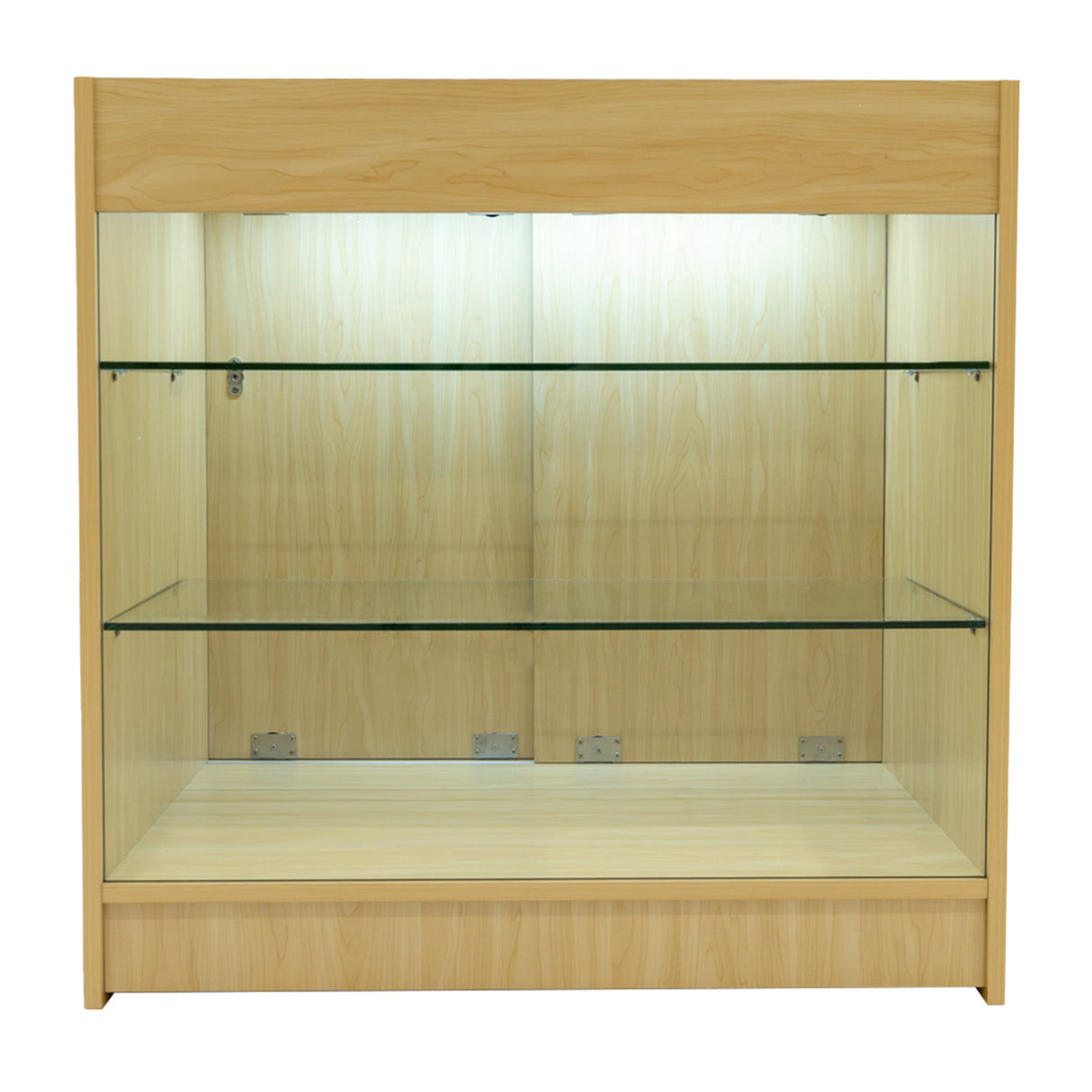 "ARIES" Set med LED-belysta Butiksmoduler CM60 + 2xK900 + TB60 – Lönnfärgad finish