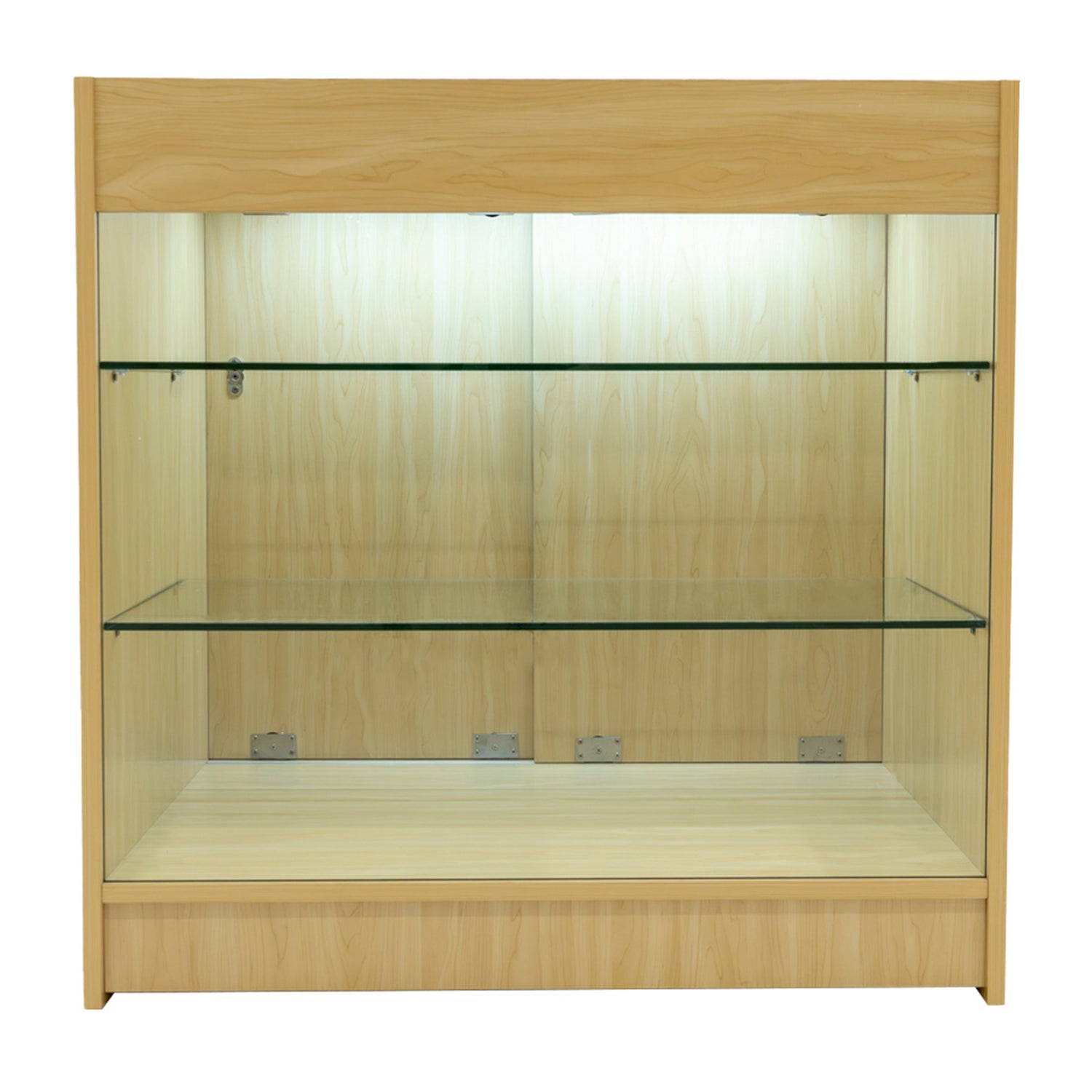 "ARIES" Set med LED-belysta Butiksmoduler CM60 + 2xK900 + TB60 – Lönnfärgad finish