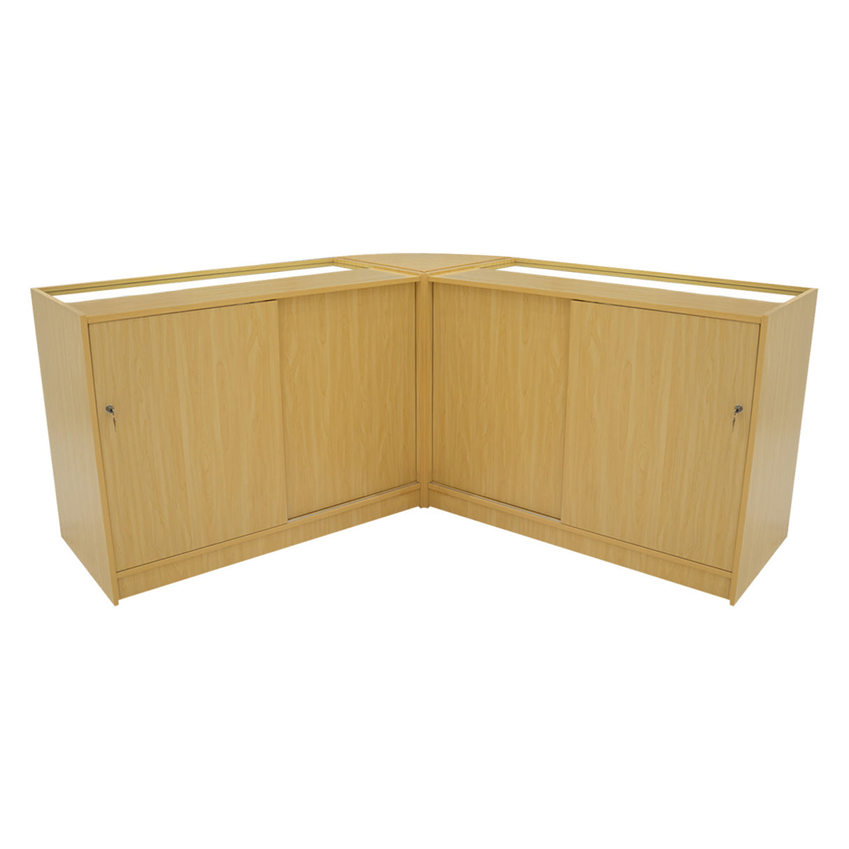 "HELIOS" Set med LED-belysta Butiksmoduler CM60+ 2x K1200 – Lönnfärgad finish