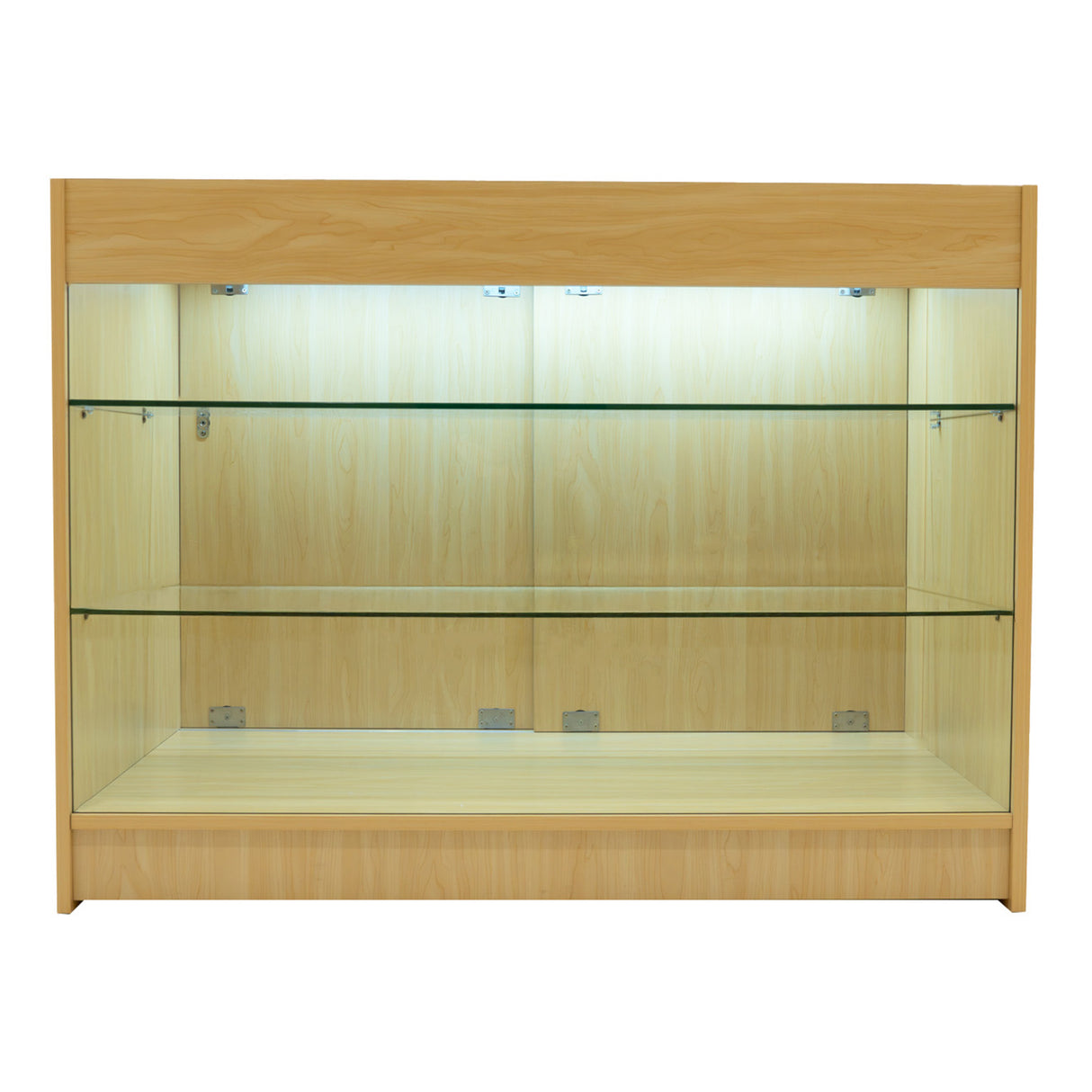"HELIOS" Set med LED-belysta Butiksmoduler CM60+ 2x K1200 – Lönnfärgad finish