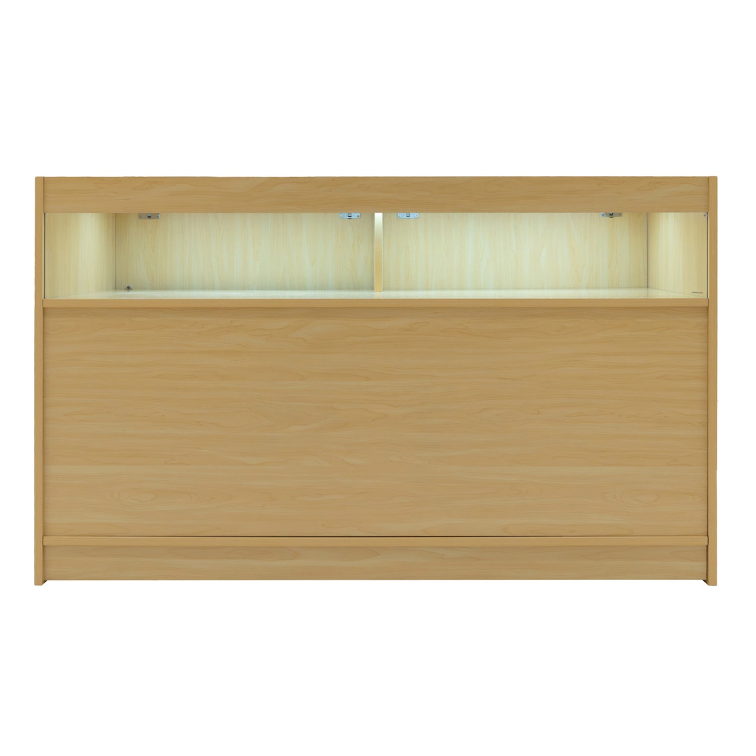 "IRIS" Set med LED-belysta Butiksmoduler CM60+ 2x B1500 – Lönnfärgad finish