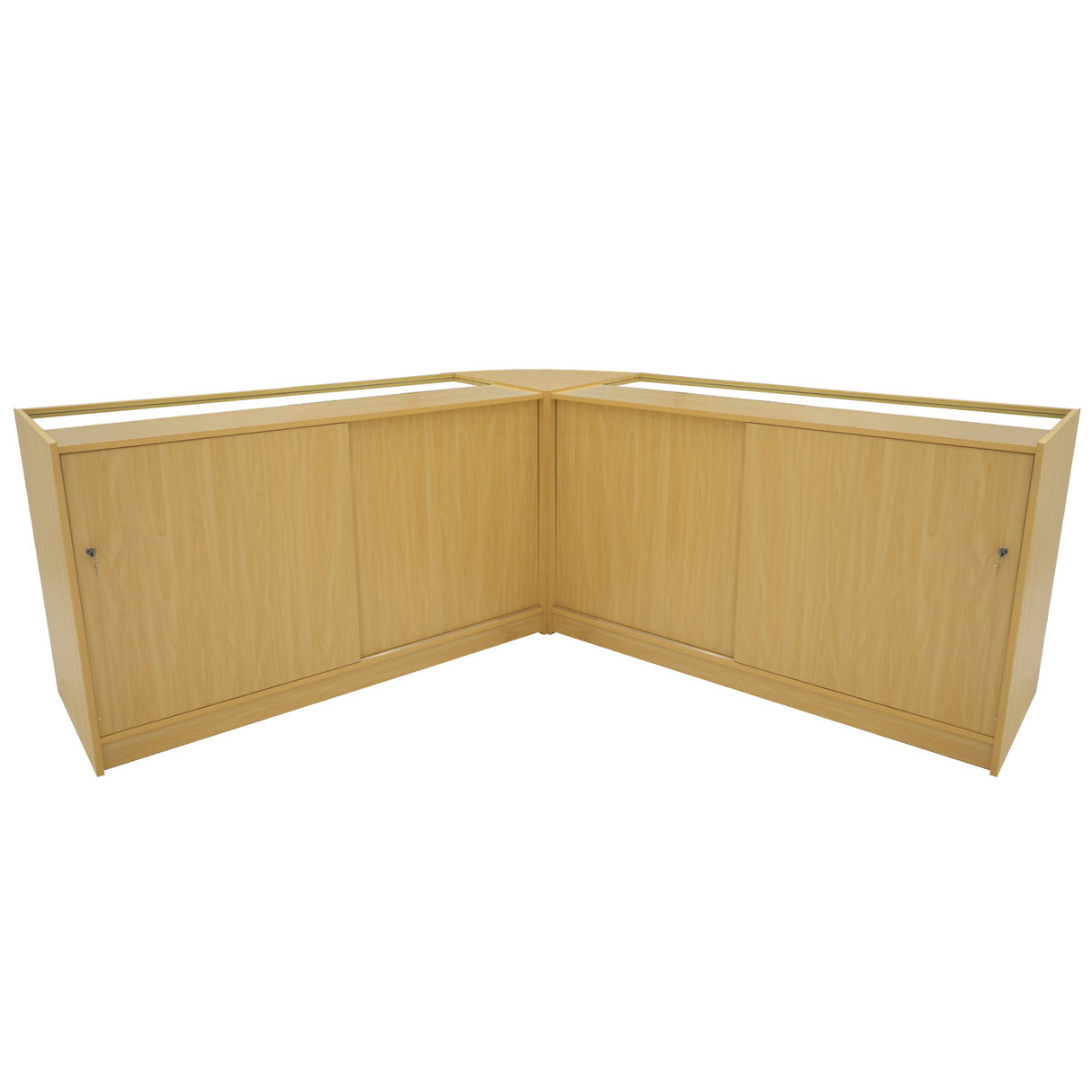 "SELENE" Set med LED-belysta Butiksmoduler CM60+ 2x C1500 – Lönnfärgad finish