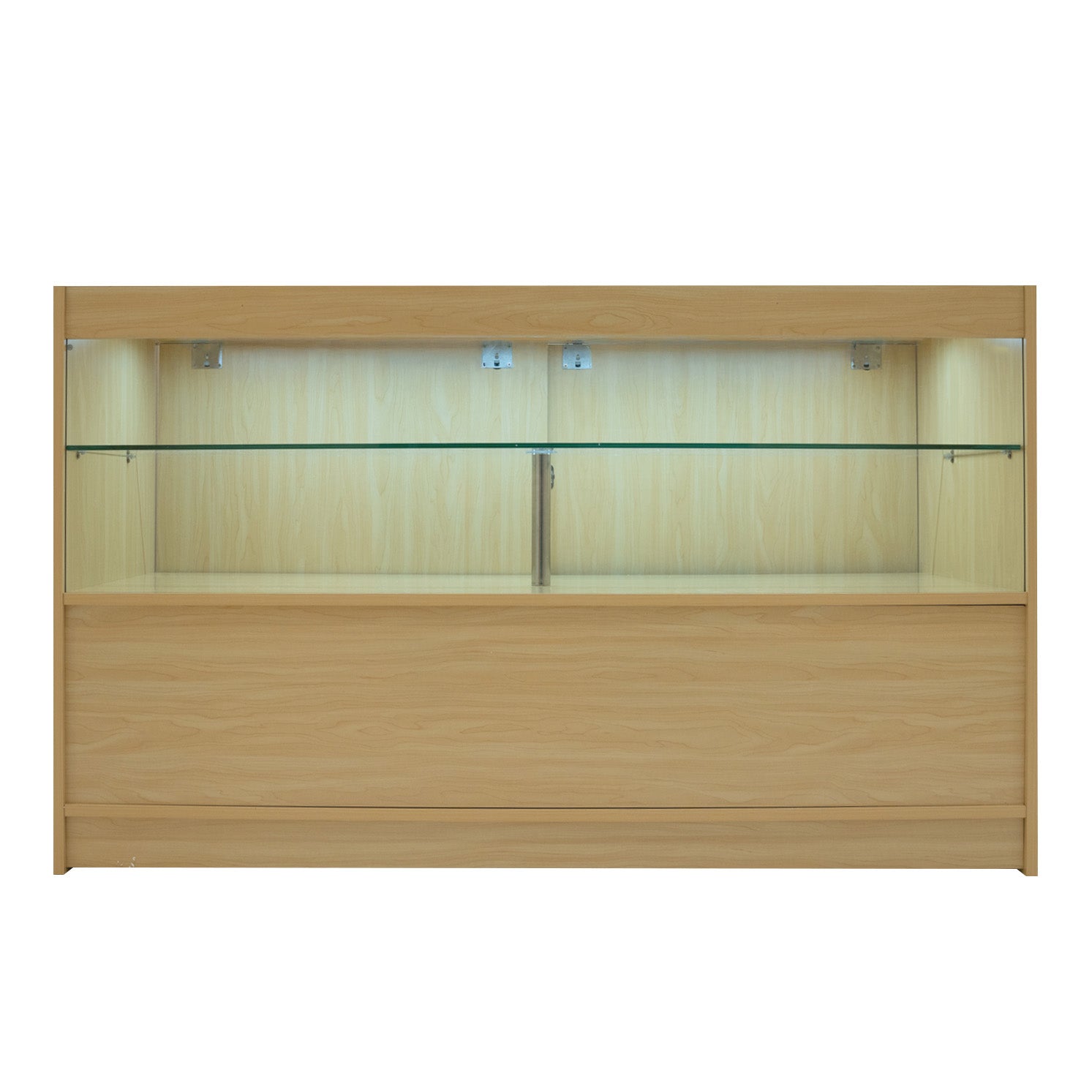 "SELENE" Set med LED-belysta Butiksmoduler CM60+ 2x C1500 – Lönnfärgad finish