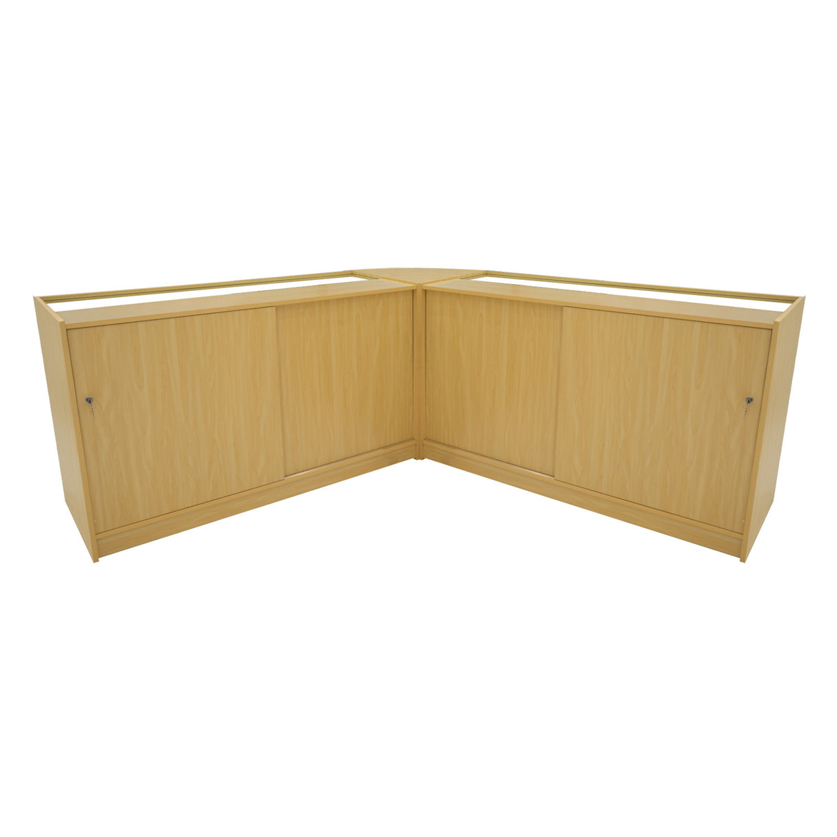 "HERA" Set med LED-belysta Butiksmoduler CM60+K1500+C1500 – Lönnfärgad finish