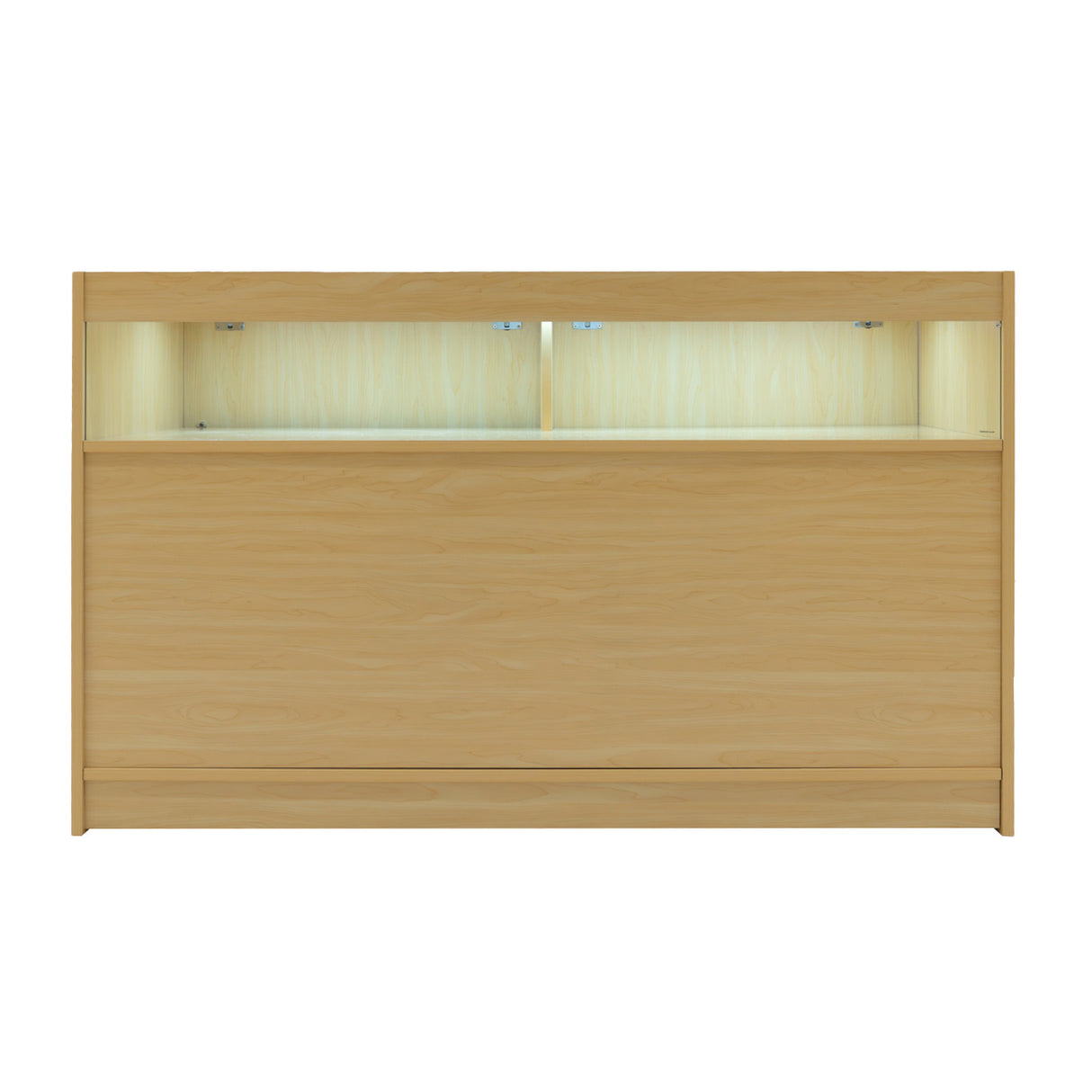 "THESEUS" Set med LED-belysta Butiksmoduler LM60+ 2x B1500 – Lönnfärgad finish