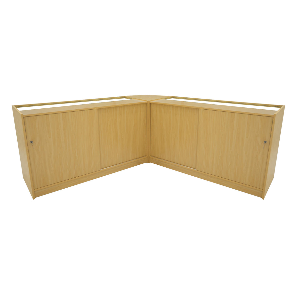 "HARMONIA" Set med LED-belysta Butiksmoduler LM60+B1500+C1500 – Lönnfärgad finish