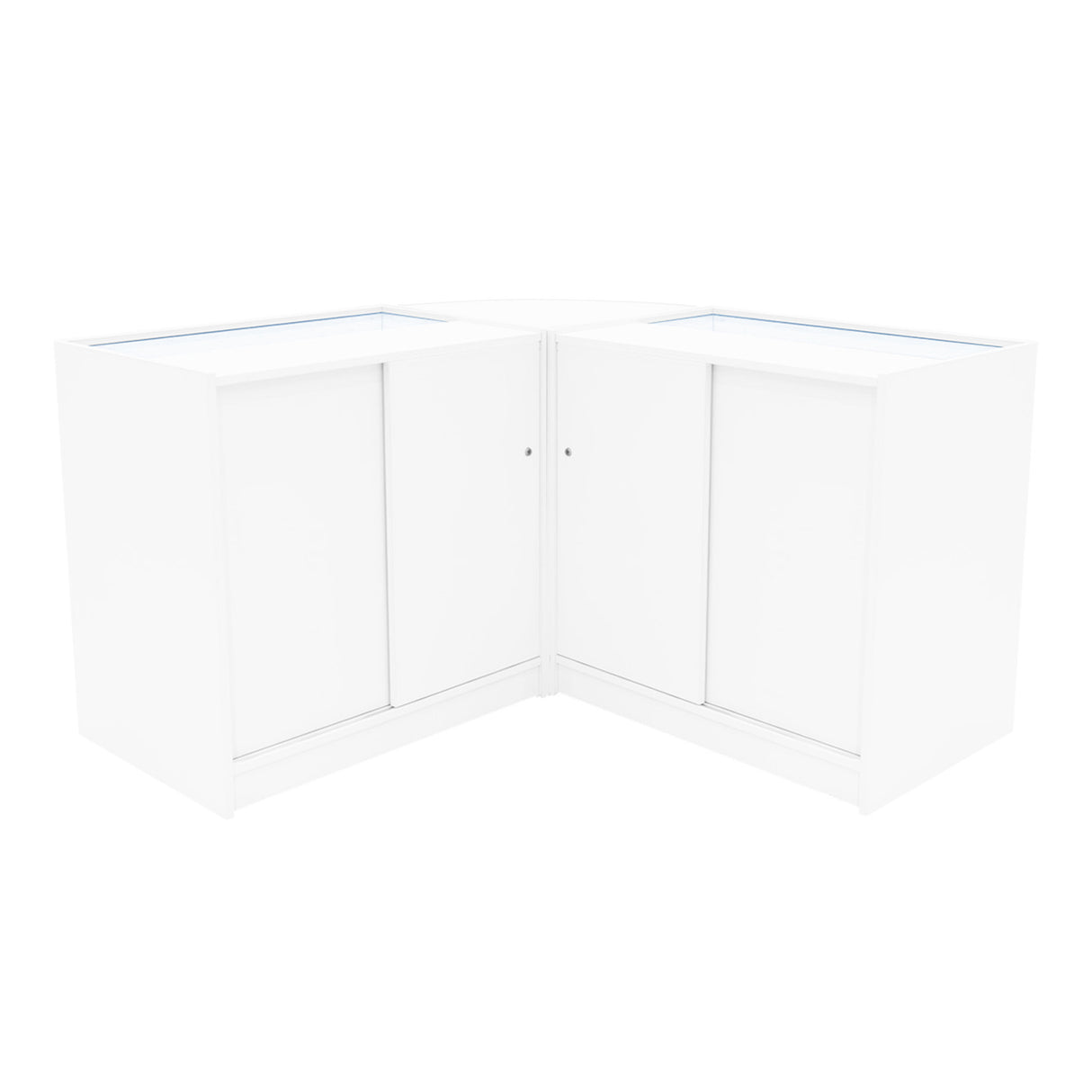 "IRIS" Set med LED-belysta Butiksmoduler CM60+ 2x B900 – Vit