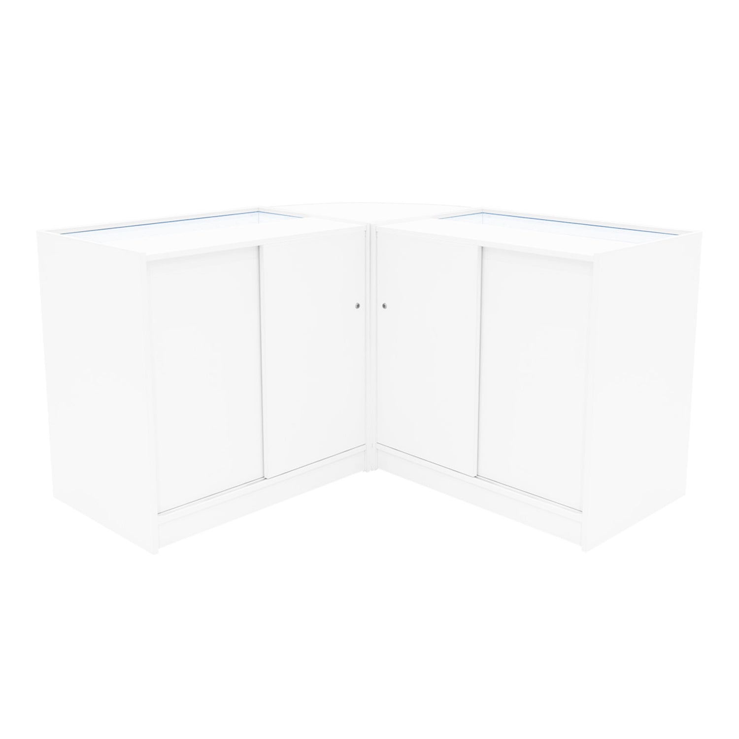 "IRIS" Set med LED-belysta Butiksmoduler CM60+ 2x B900 – Vit