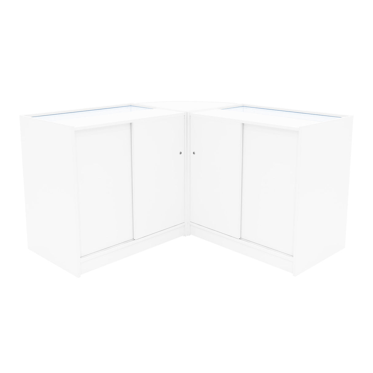 "HELIOS" Set med LED-belysta Butiksmoduler CM60+ 2x K900 – Vit
