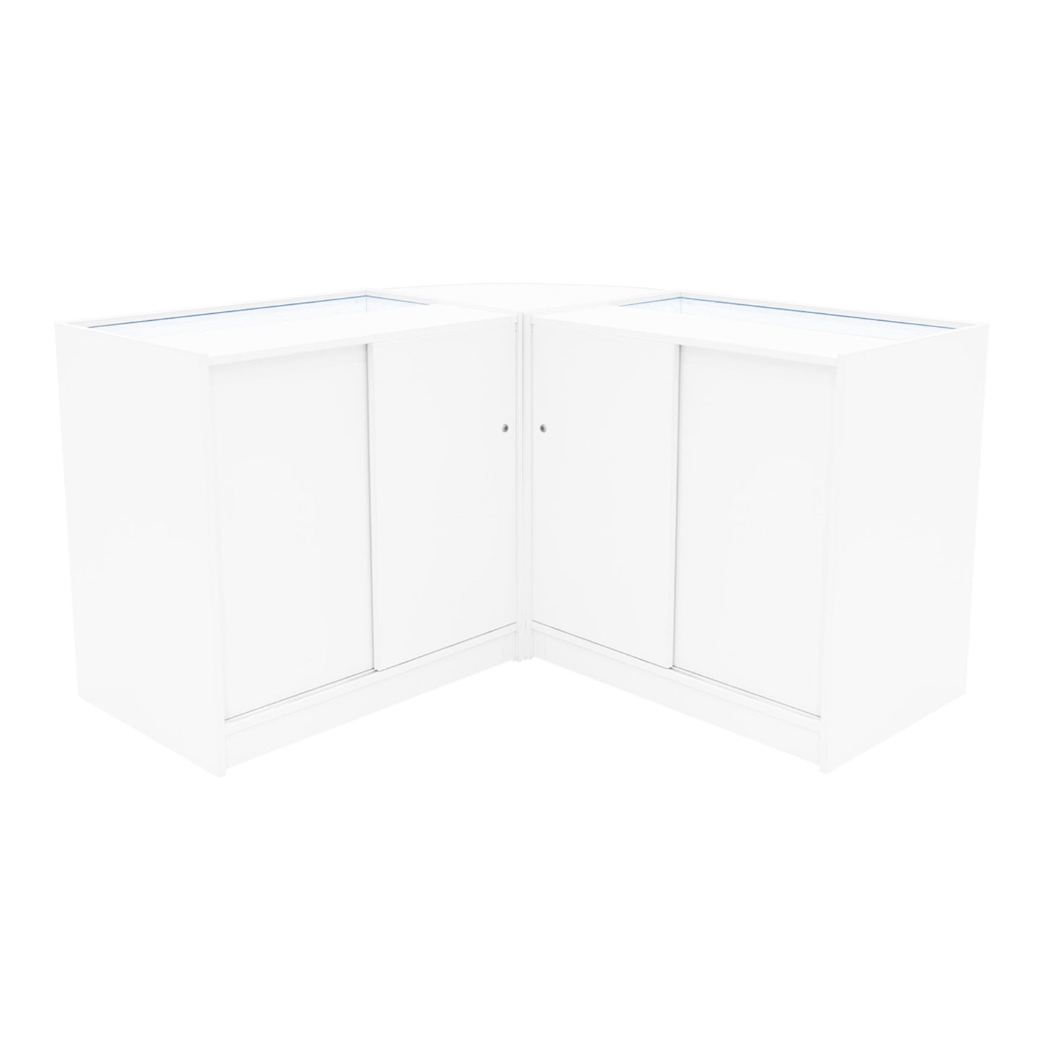 "HELIOS" Set med LED-belysta Butiksmoduler CM60+ 2x K900 – Vit