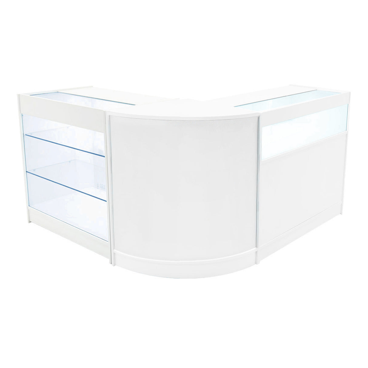 "TRITON" Set med LED-belysta Butiksmoduler CM60+K900+B900 – Vit
