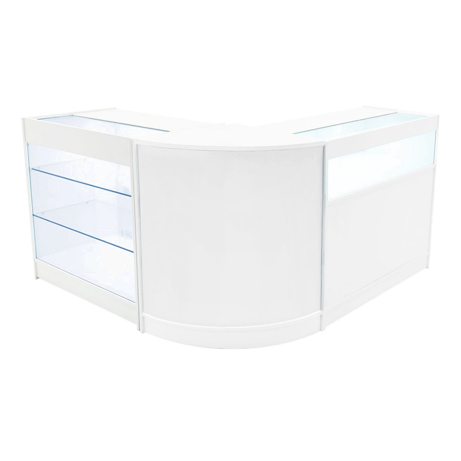 "TRITON" Set med LED-belysta Butiksmoduler CM60+K900+B900 – Vit