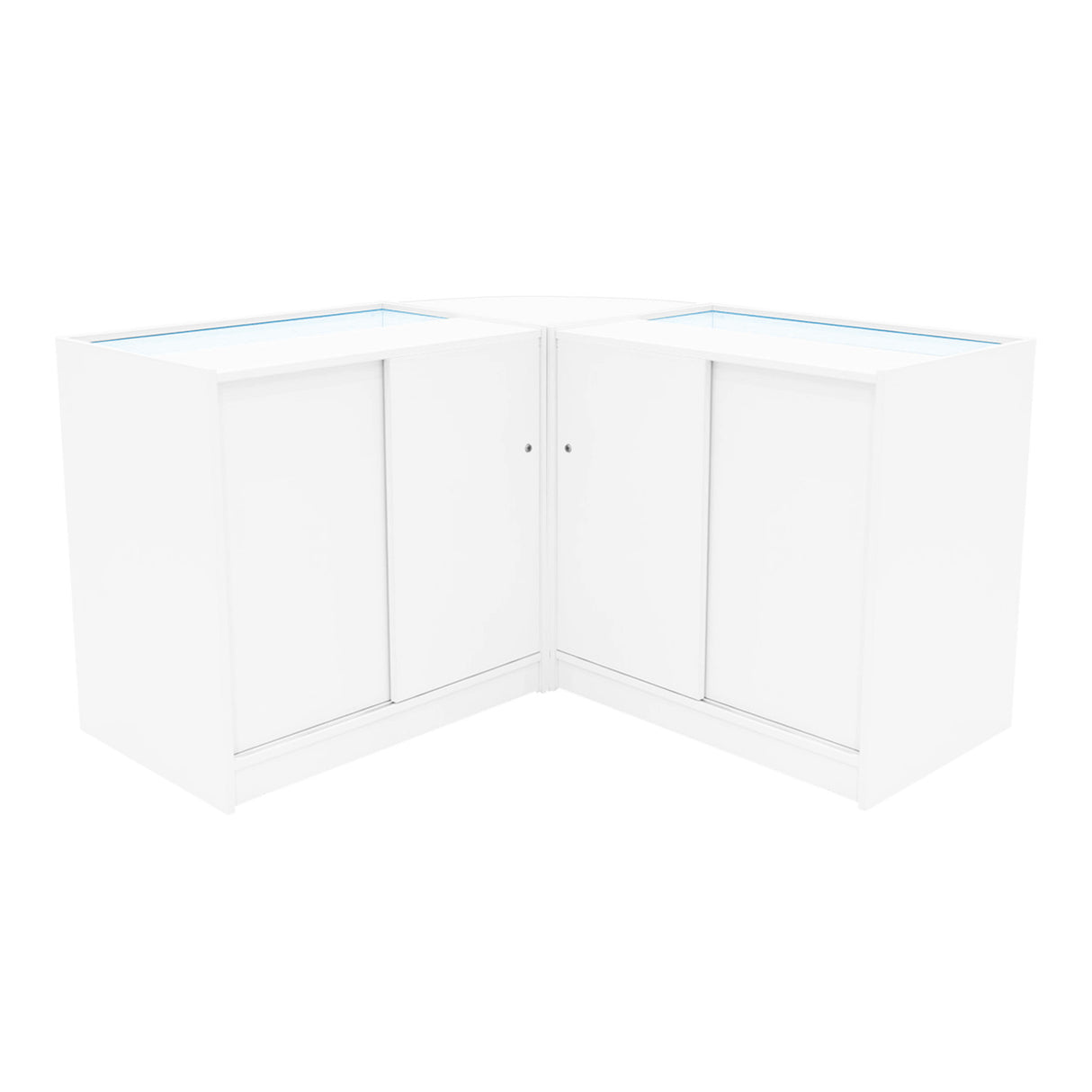 "TRITON" Set med LED-belysta Butiksmoduler CM60+K900+B900 – Vit