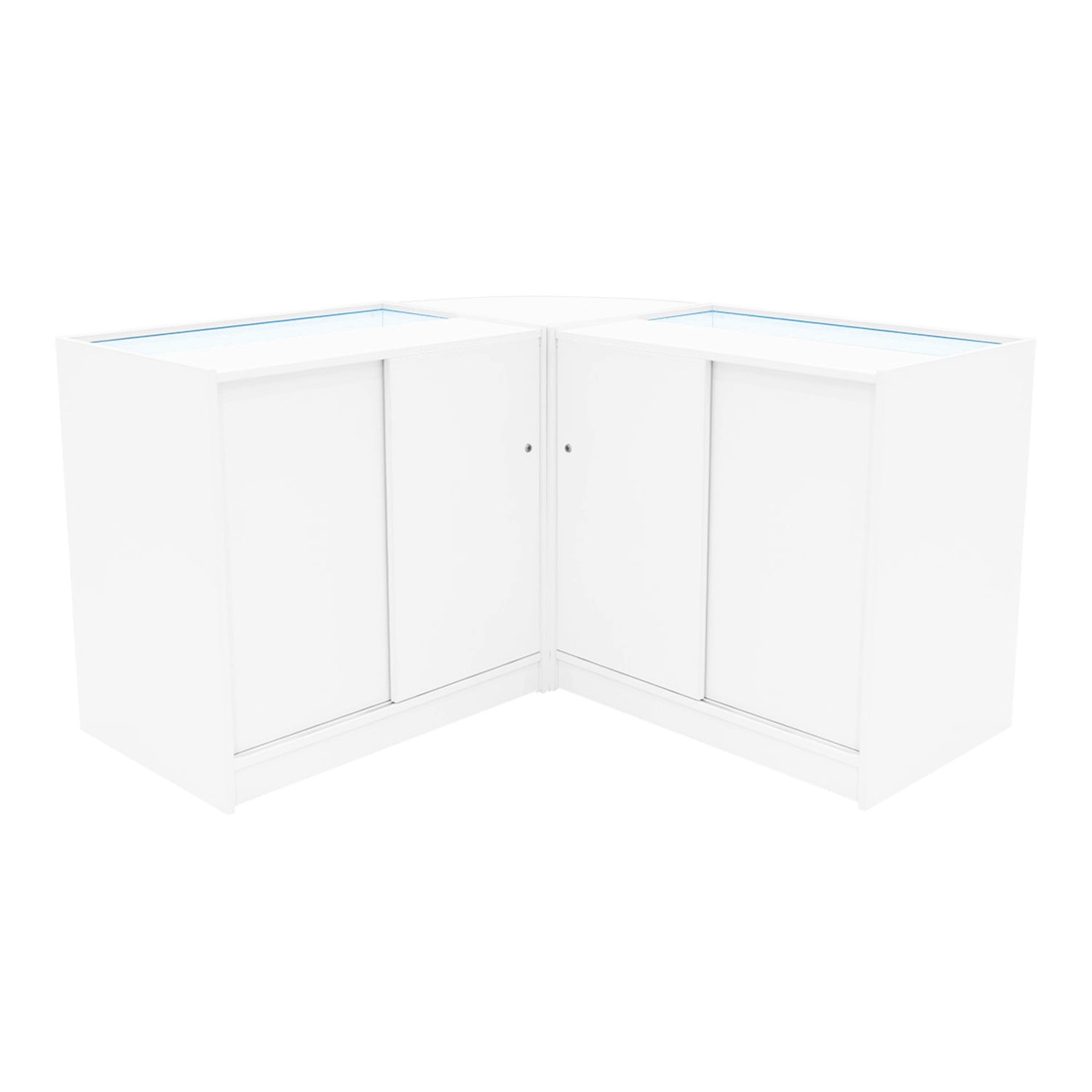 "TRITON" Set med LED-belysta Butiksmoduler CM60+K900+B900 – Vit