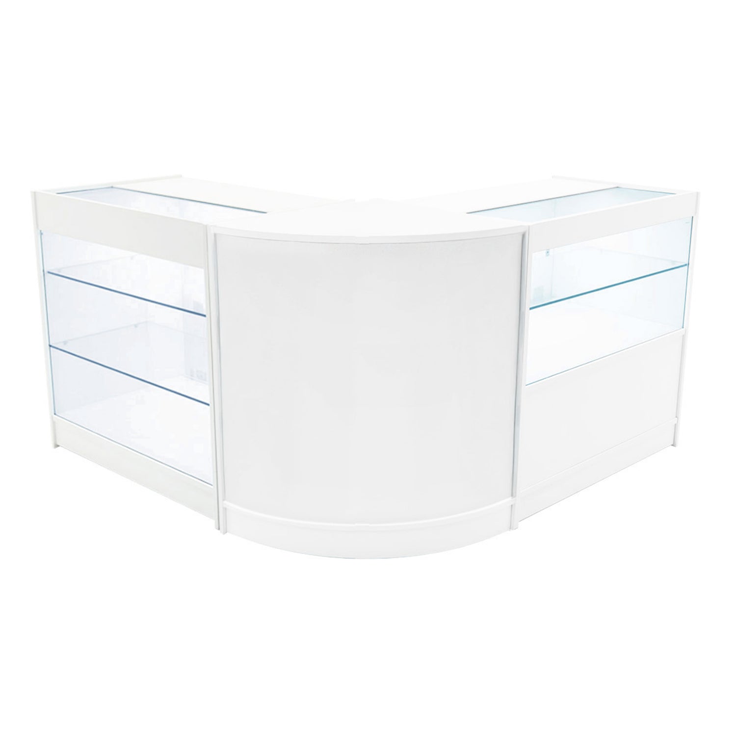 "HERA" Set med LED-belysta Butiksmoduler CM60+K900+C900 – Vit