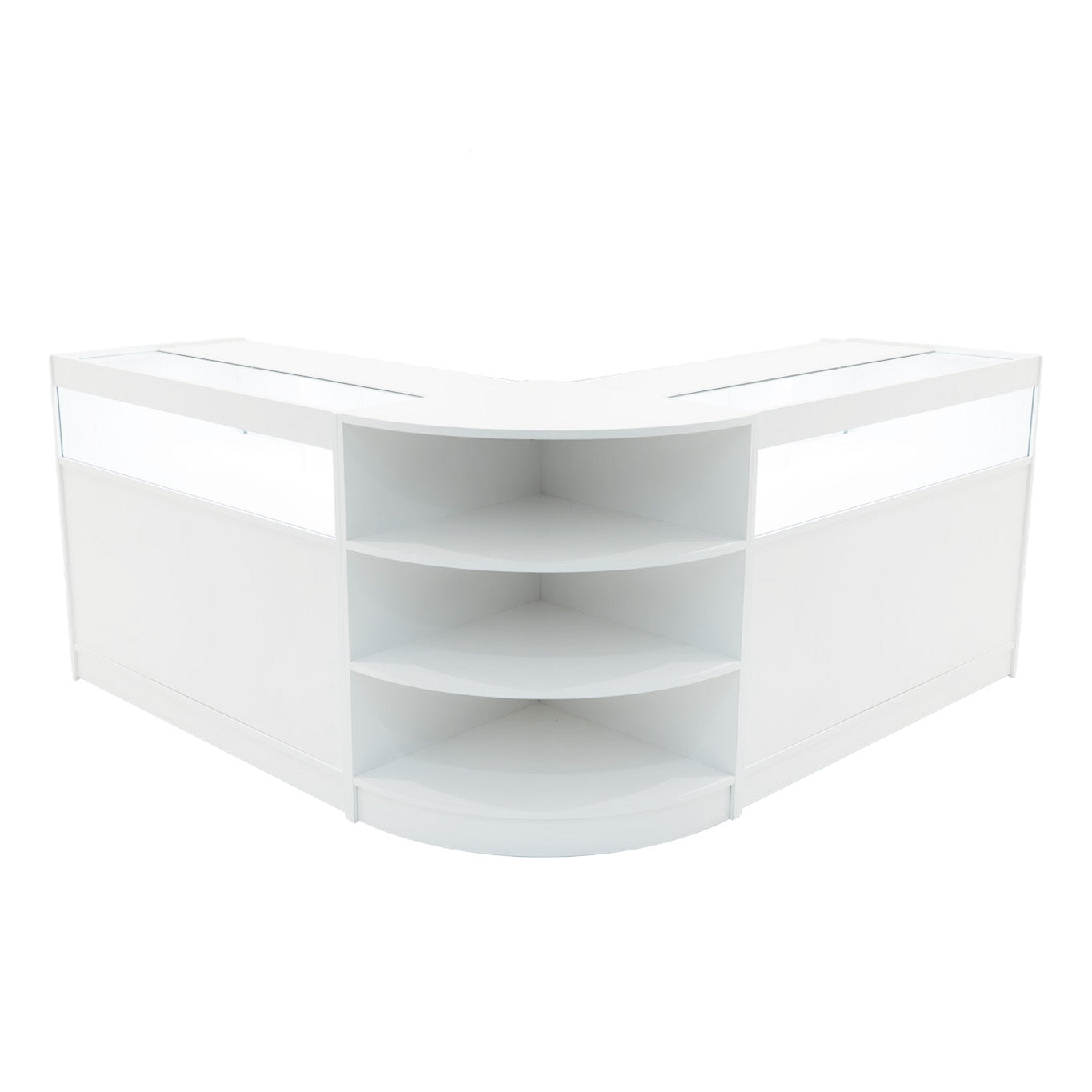"THESEUS" Set med LED-belysta Butiksmoduler LM60+ 2x B1200 – Vit