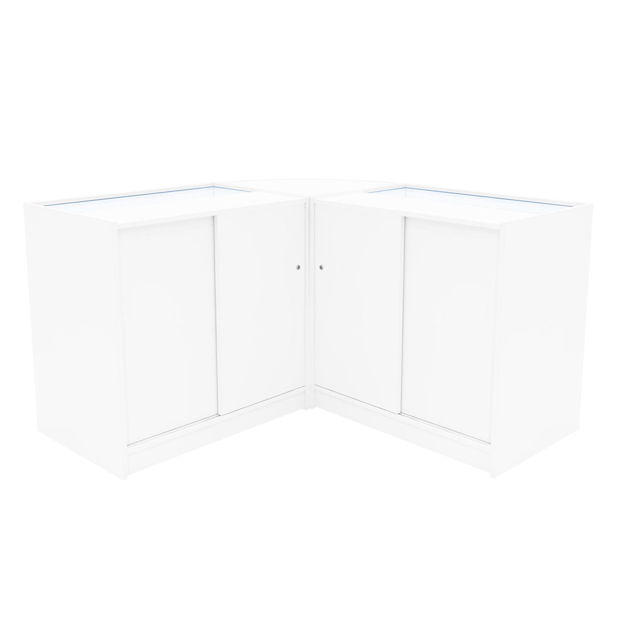 "THESEUS" Set med LED-belysta Butiksmoduler LM60+ 2x B900 – Vit
