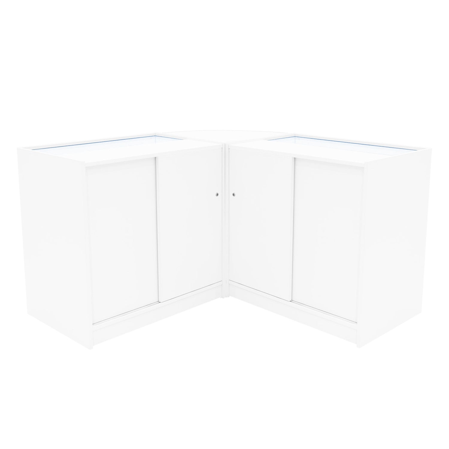 "THESEUS" Set med LED-belysta Butiksmoduler LM60+ 2x B900 – Vit