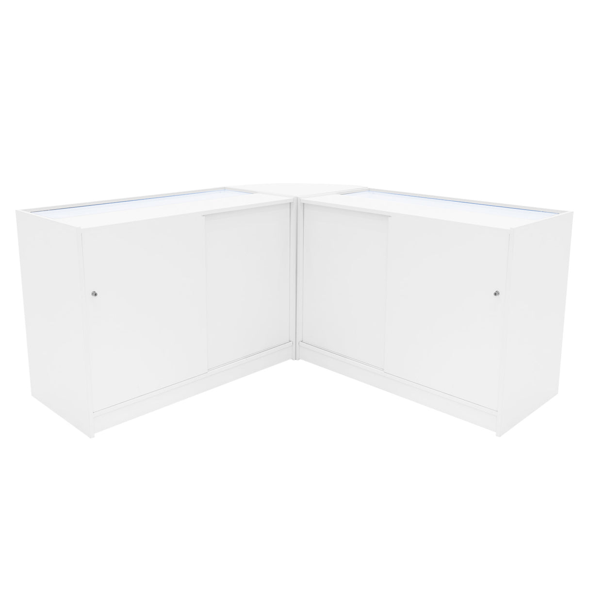 "THESEUS" Set med LED-belysta Butiksmoduler LM60+ 2x B1200 – Vit