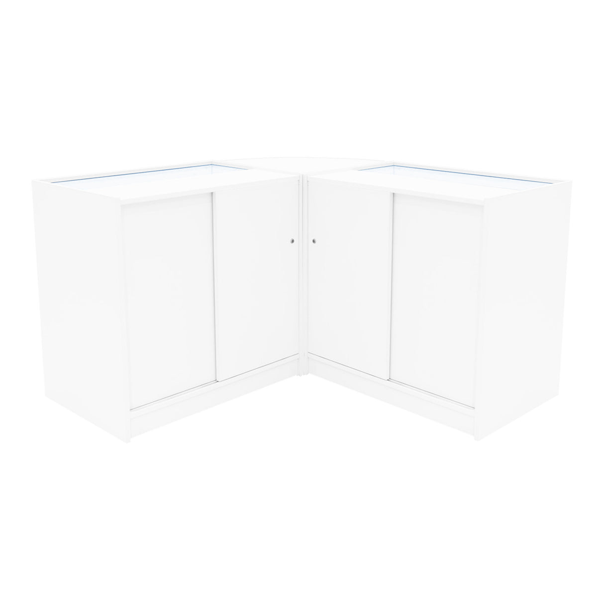 "ANDROMEDA" Set med LED-belysta Butiksmoduler LM60+ 2x C900 – Vit