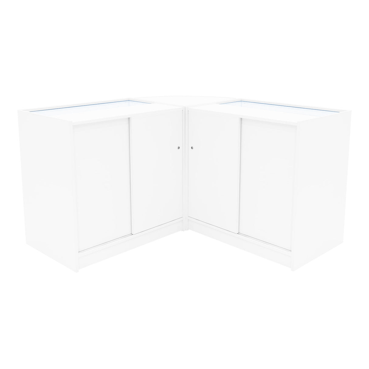 "APOLLO" Set med LED-belysta Butiksmoduler LM60+ 2x K900 – Vit