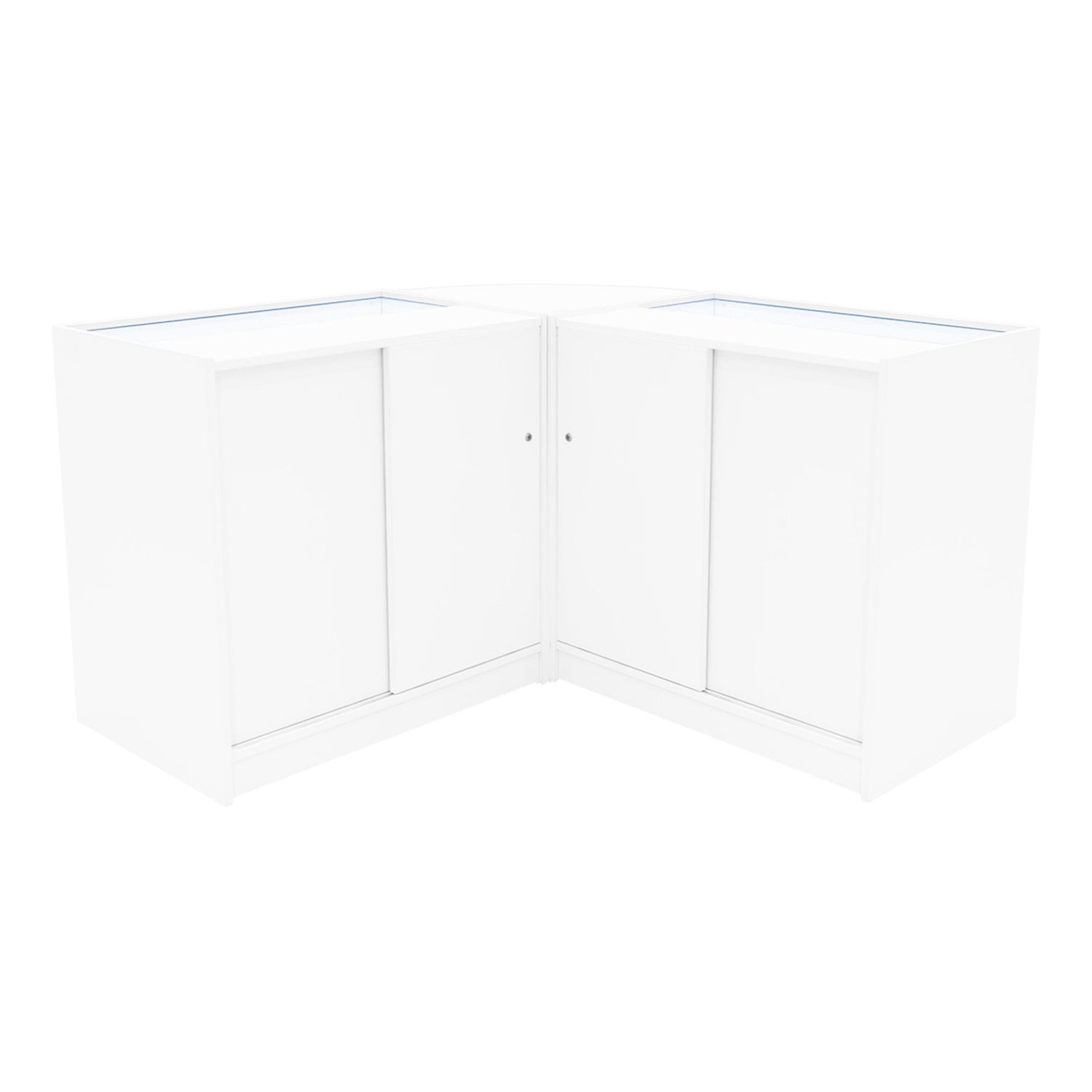 "APOLLO" Set med LED-belysta Butiksmoduler LM60+ 2x K900 – Vit