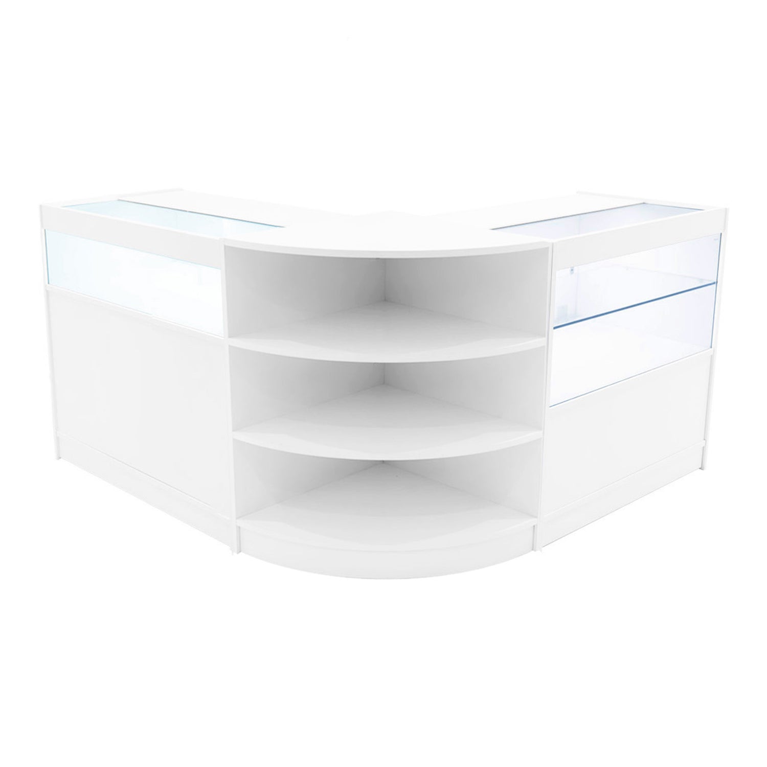 "HARMONIA" Set med LED-belysta Butiksmoduler LM60+B900+C900 – Vit