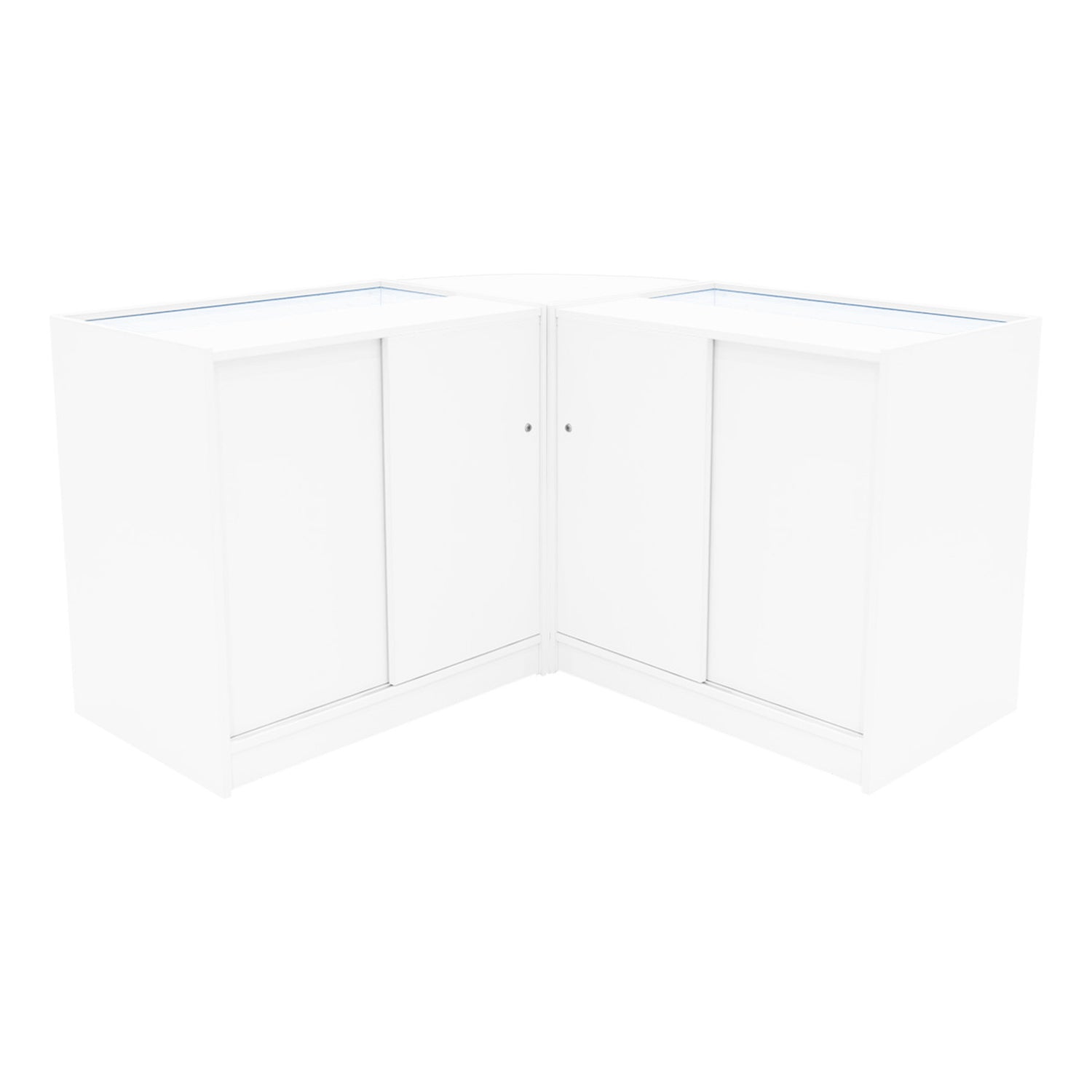 "HARMONIA" Set med LED-belysta Butiksmoduler LM60+B900+C900 – Vit