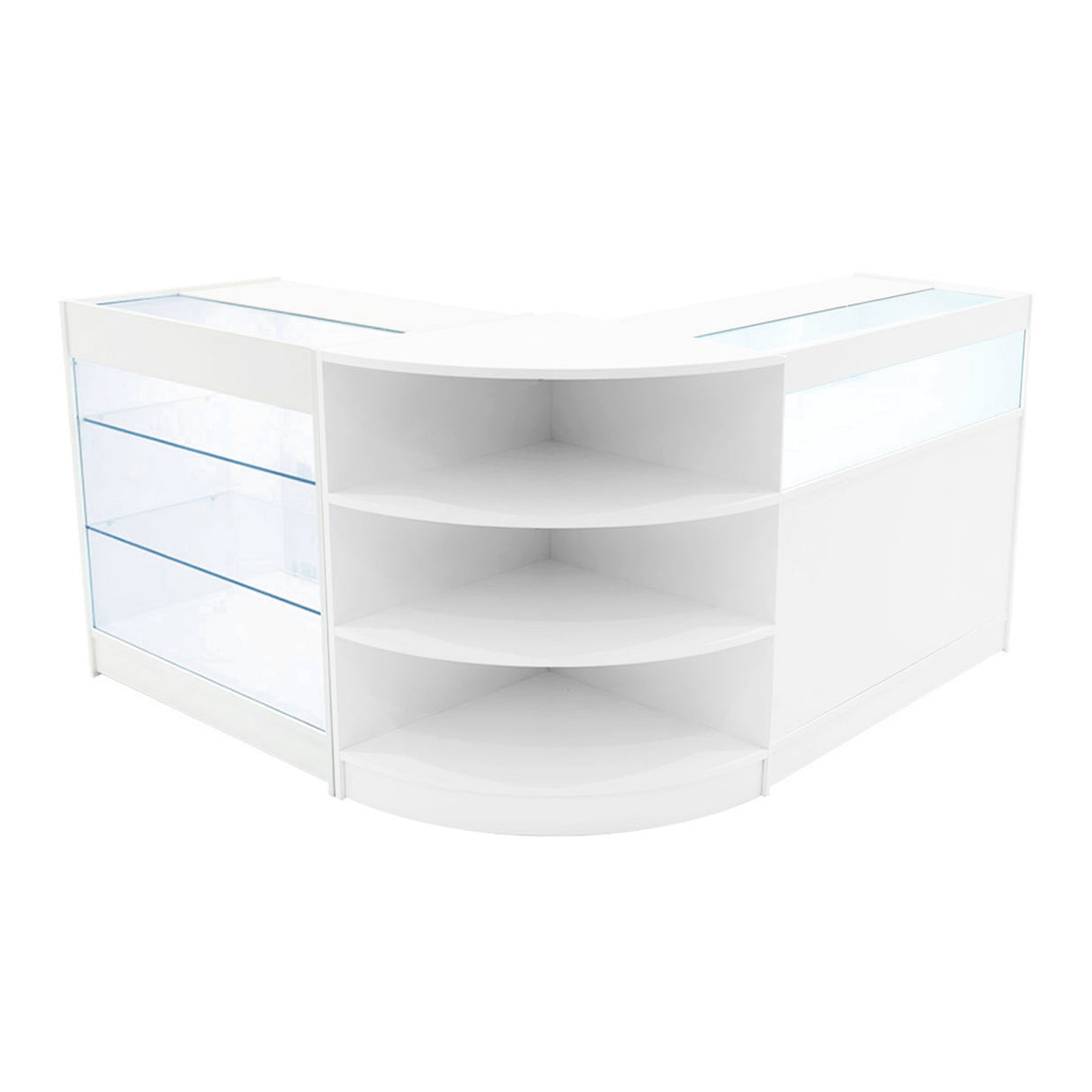 "DEMETER" Set med LED-belysta Butiksmoduler LM60+K900+B900 – Vit
