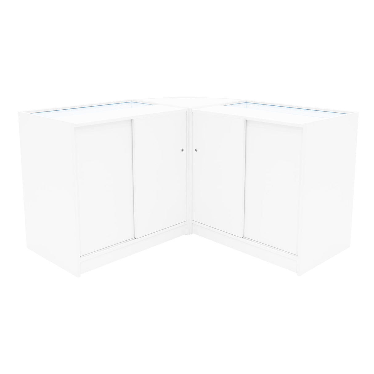 "DEMETER" Set med LED-belysta Butiksmoduler LM60+K900+B900 – Vit