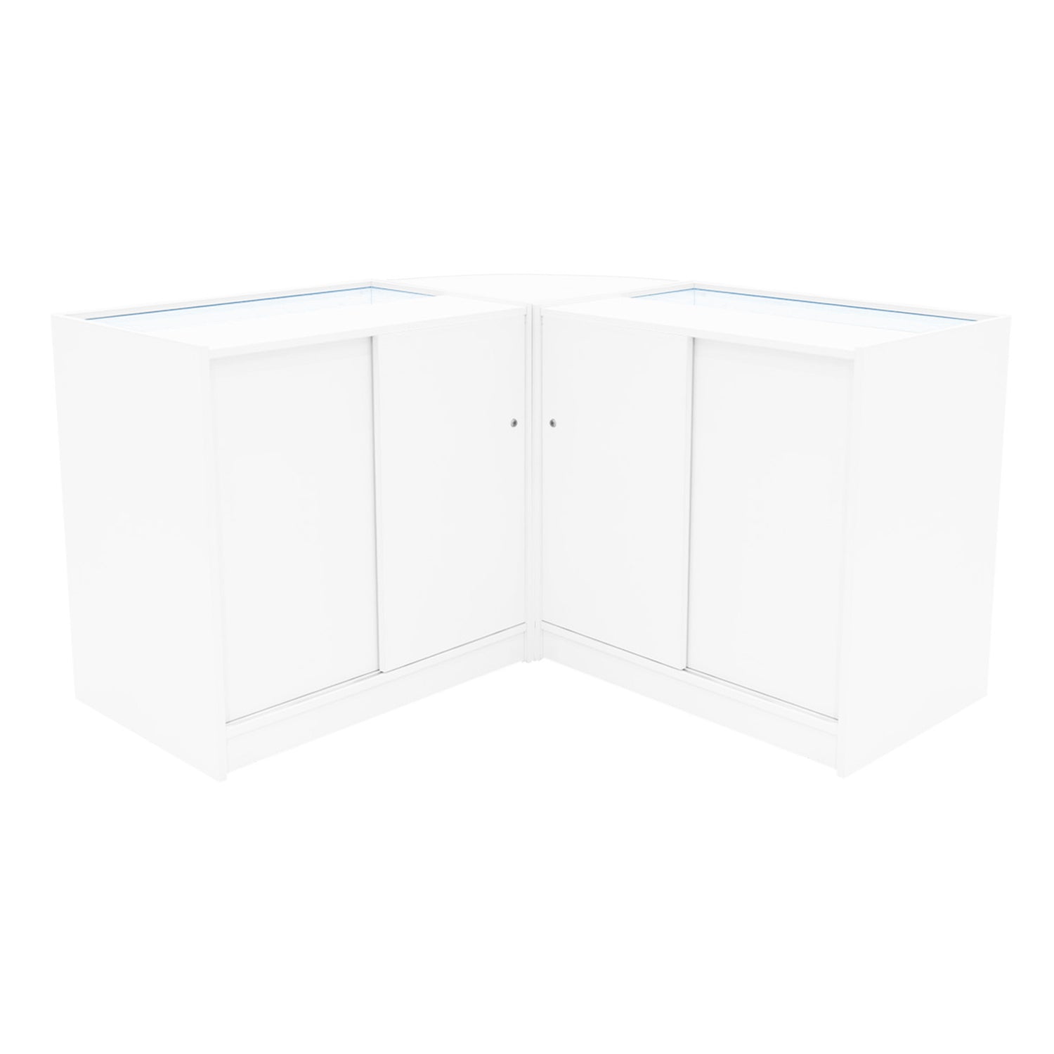"DEMETER" Set med LED-belysta Butiksmoduler LM60+K900+B900 – Vit