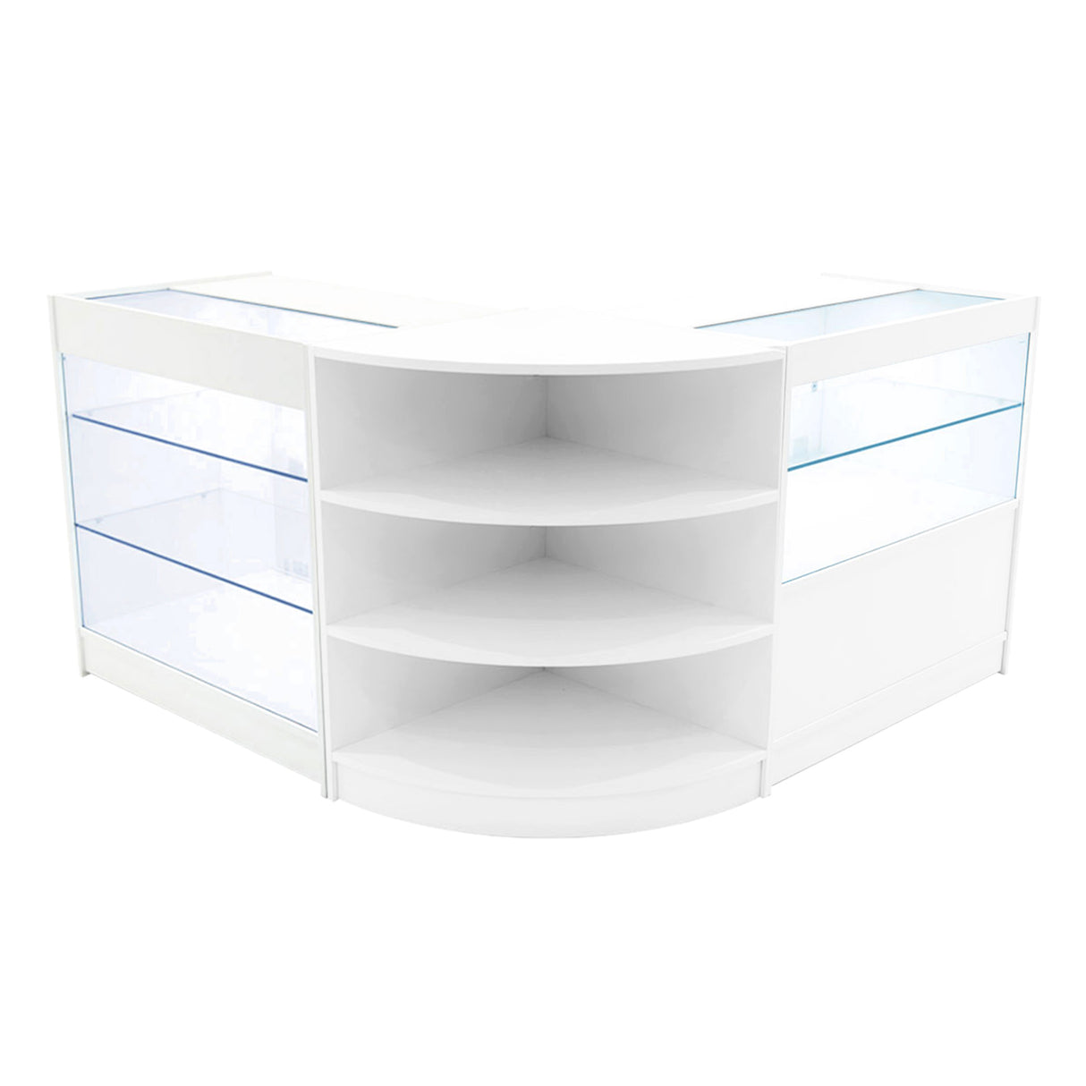 "CALLIOPE" Set med LED-belysta Butiksmoduler LM60+K900+C900 – Vit