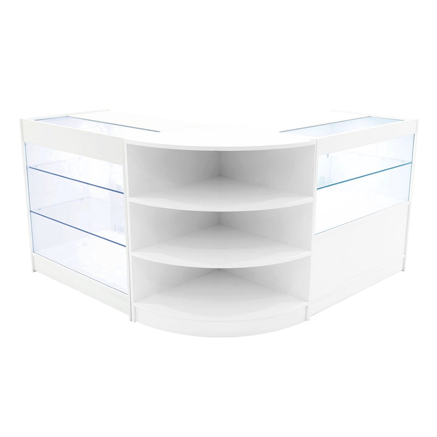 "CALLIOPE" Set med LED-belysta Butiksmoduler LM60+K900+C900 – Vit