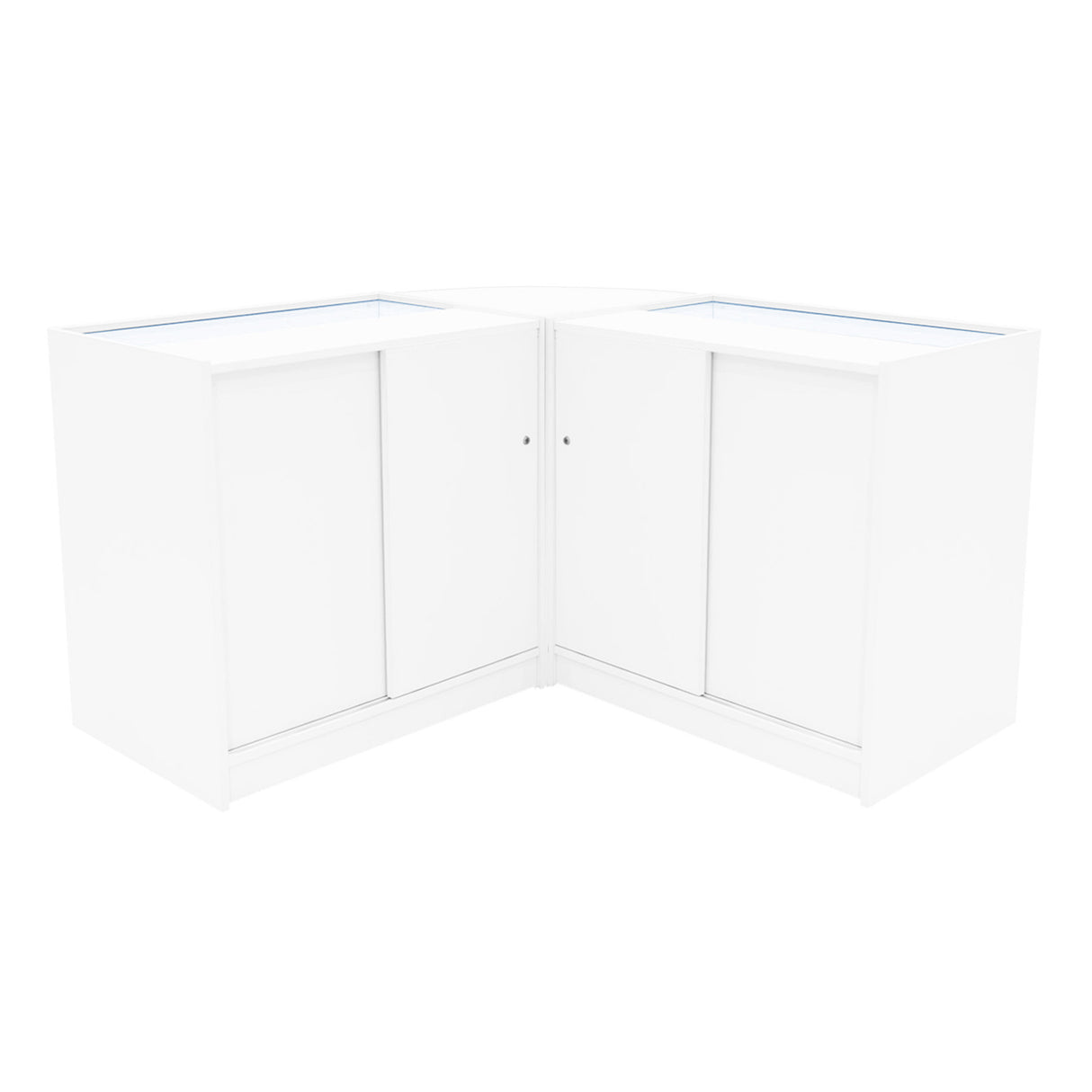 "CALLIOPE" Set med LED-belysta Butiksmoduler LM60+K900+C900 – Vit