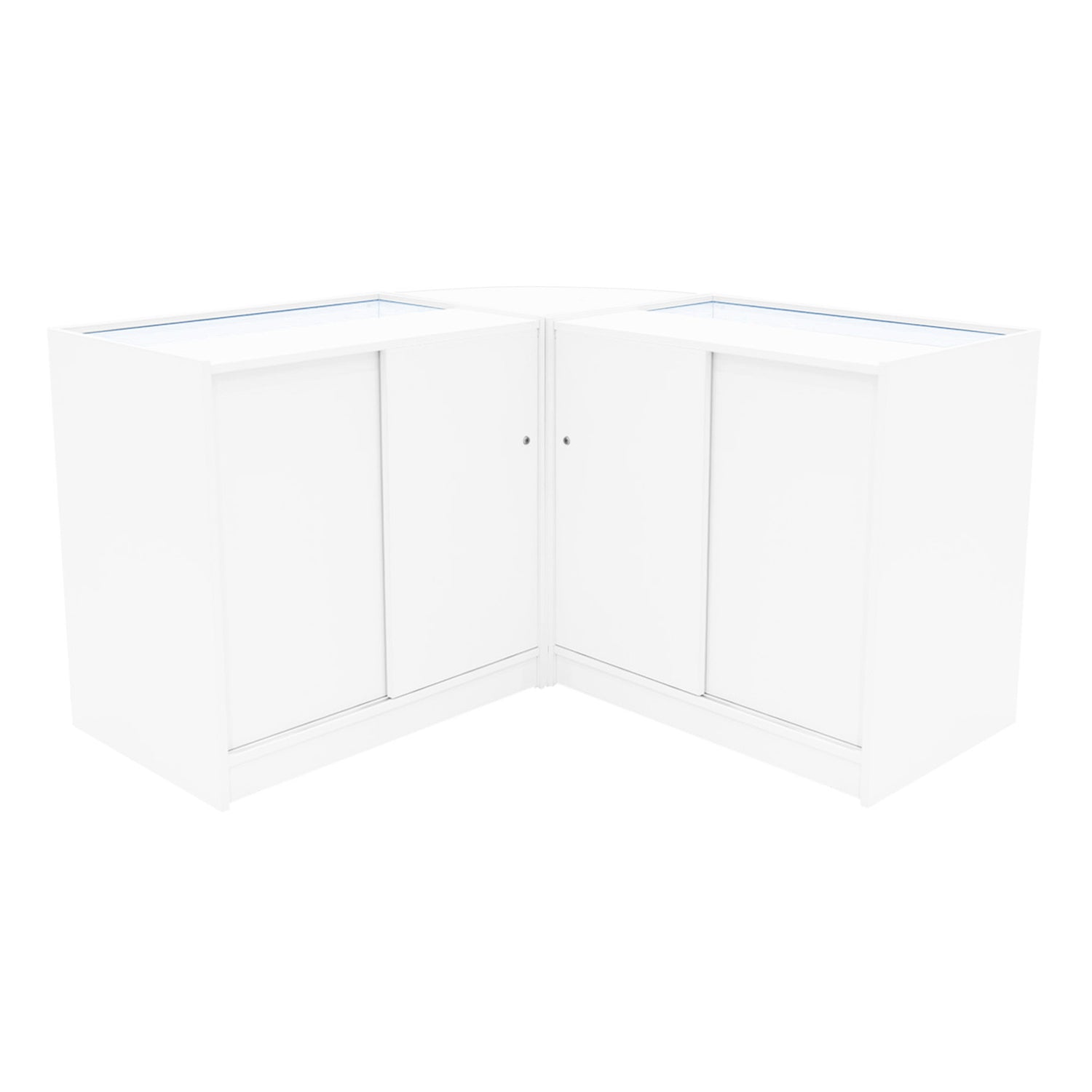 "CALLIOPE" Set med LED-belysta Butiksmoduler LM60+K900+C900 – Vit