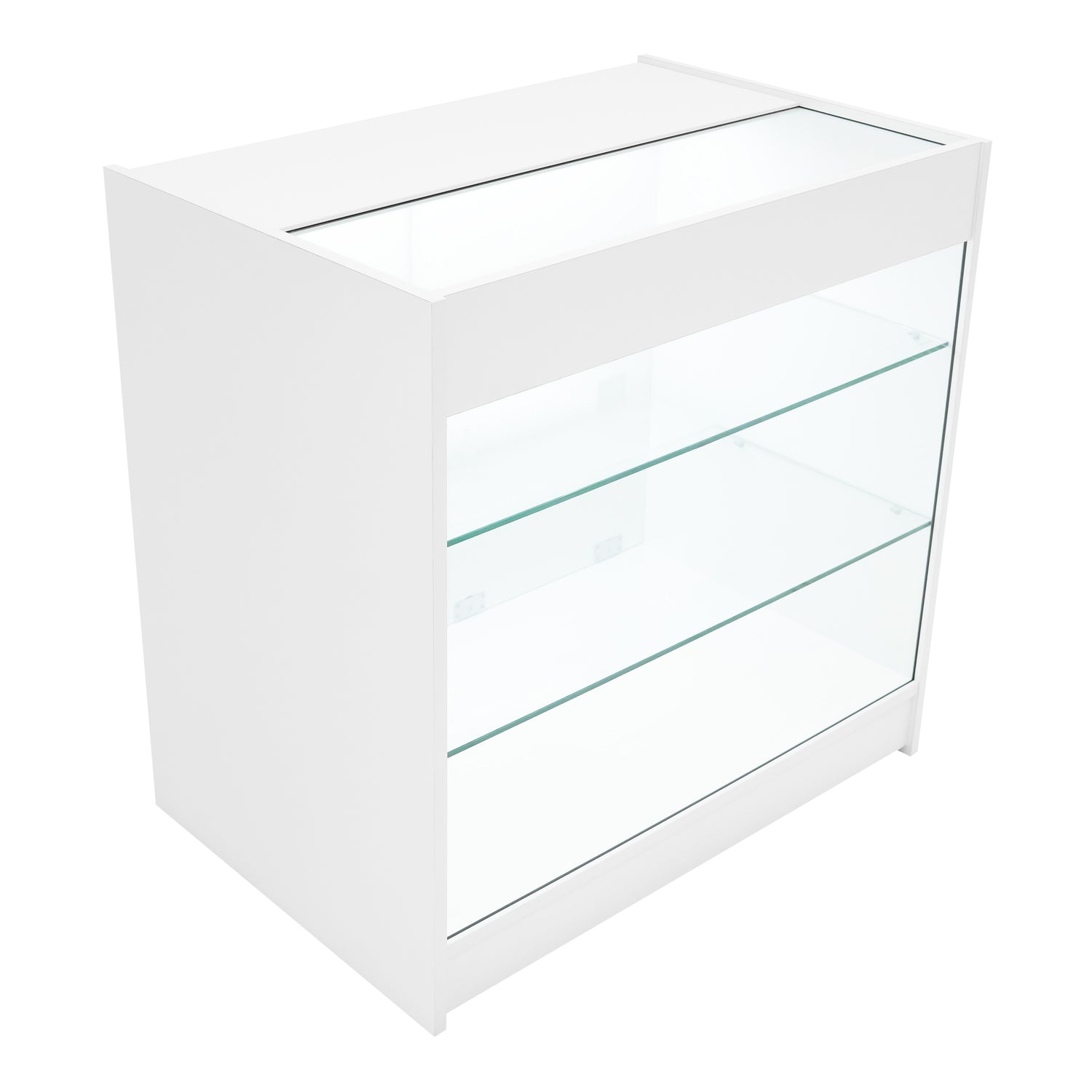 "ARIES" Set med LED-belysta Butiksmoduler CM60 + 2xK900 + TB60 – Vit