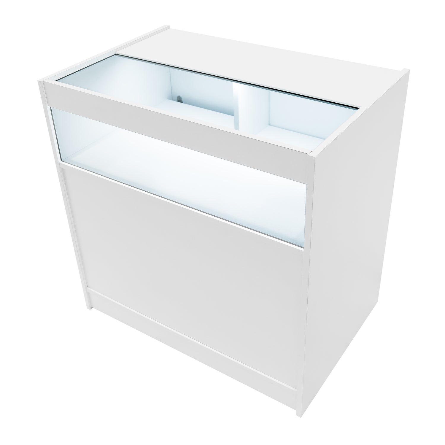 "SAGITTARIUS " Set med LED-belysta Butiksmoduler LM60 + 2xB900 + TB60 – Vit