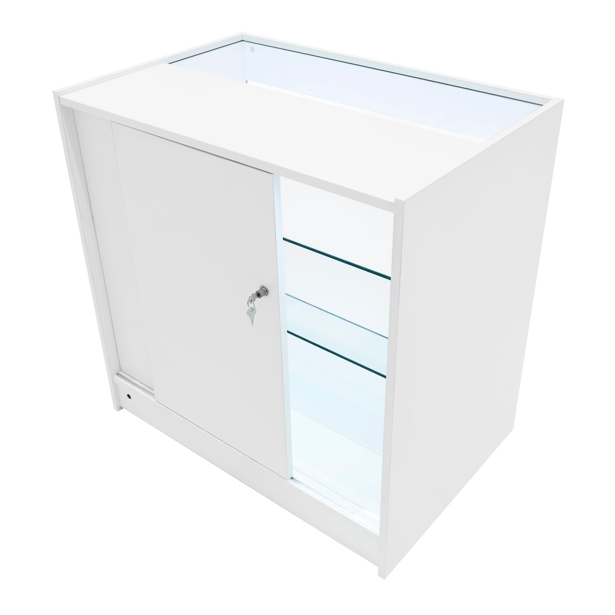 "ASTRO" Set med LED-belysta Butiksmoduler LM60 + 2xK900 + TB60 – Vit