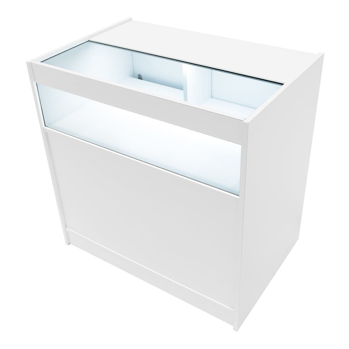 "EUROPA" Set med LED-belysta Butiksmoduler LM60 + B900 + C900 + TB60 – Vit