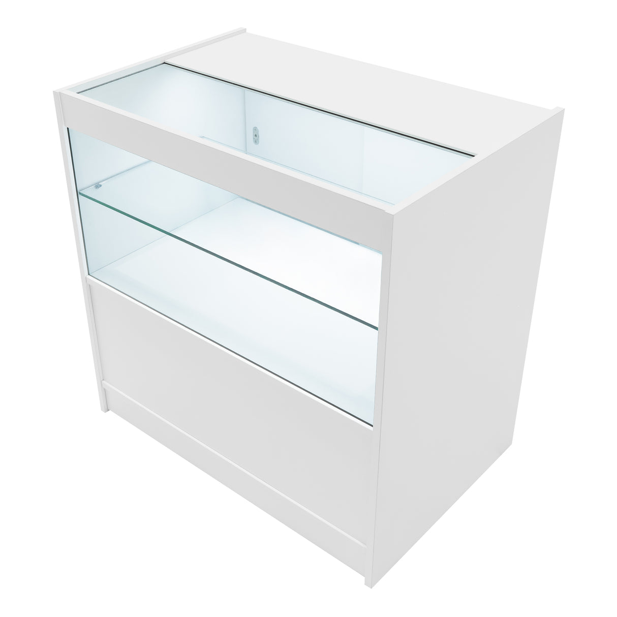 "THEIA" Set med LED-belysta Butiksmoduler LM60 + K900 + C900 + TB60 – Vit
