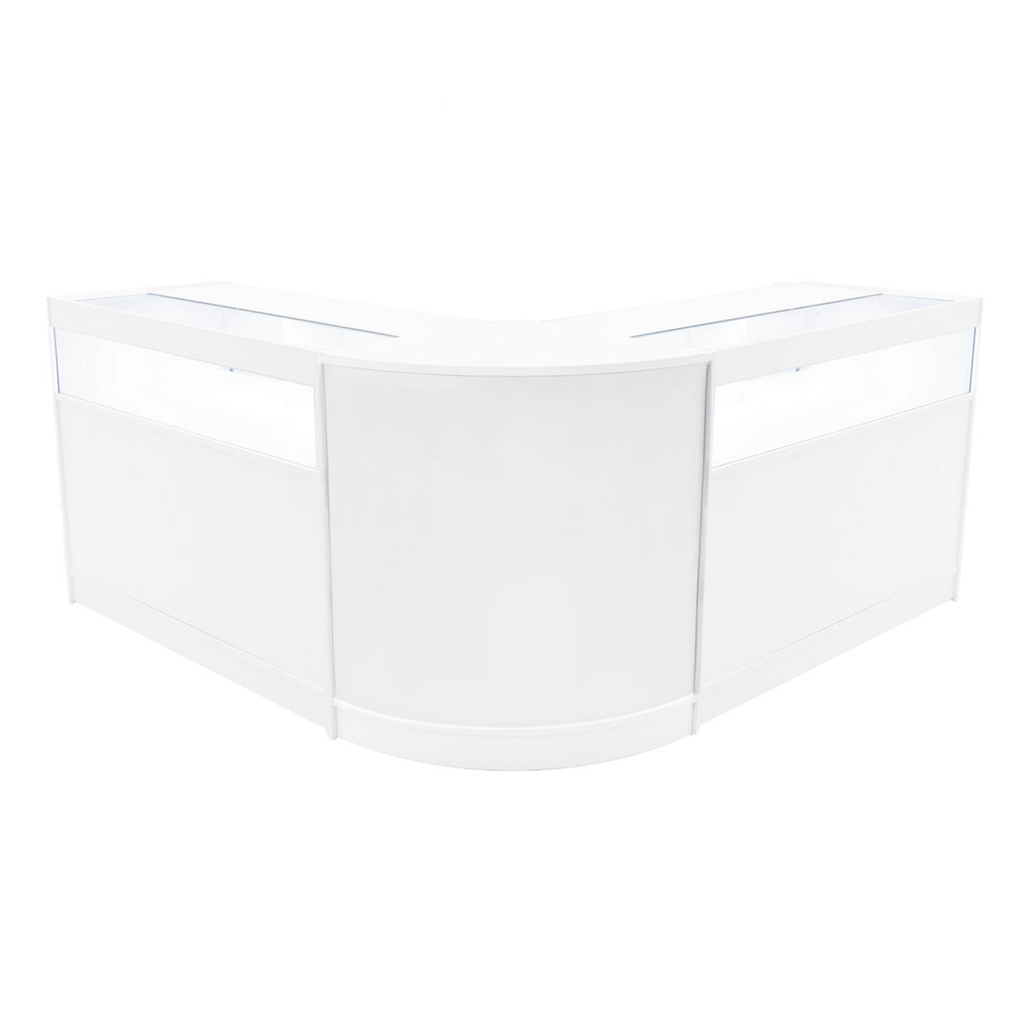 "IRIS" Set med LED-belysta Butiksmoduler CM60+ 2x B1200 – Vit