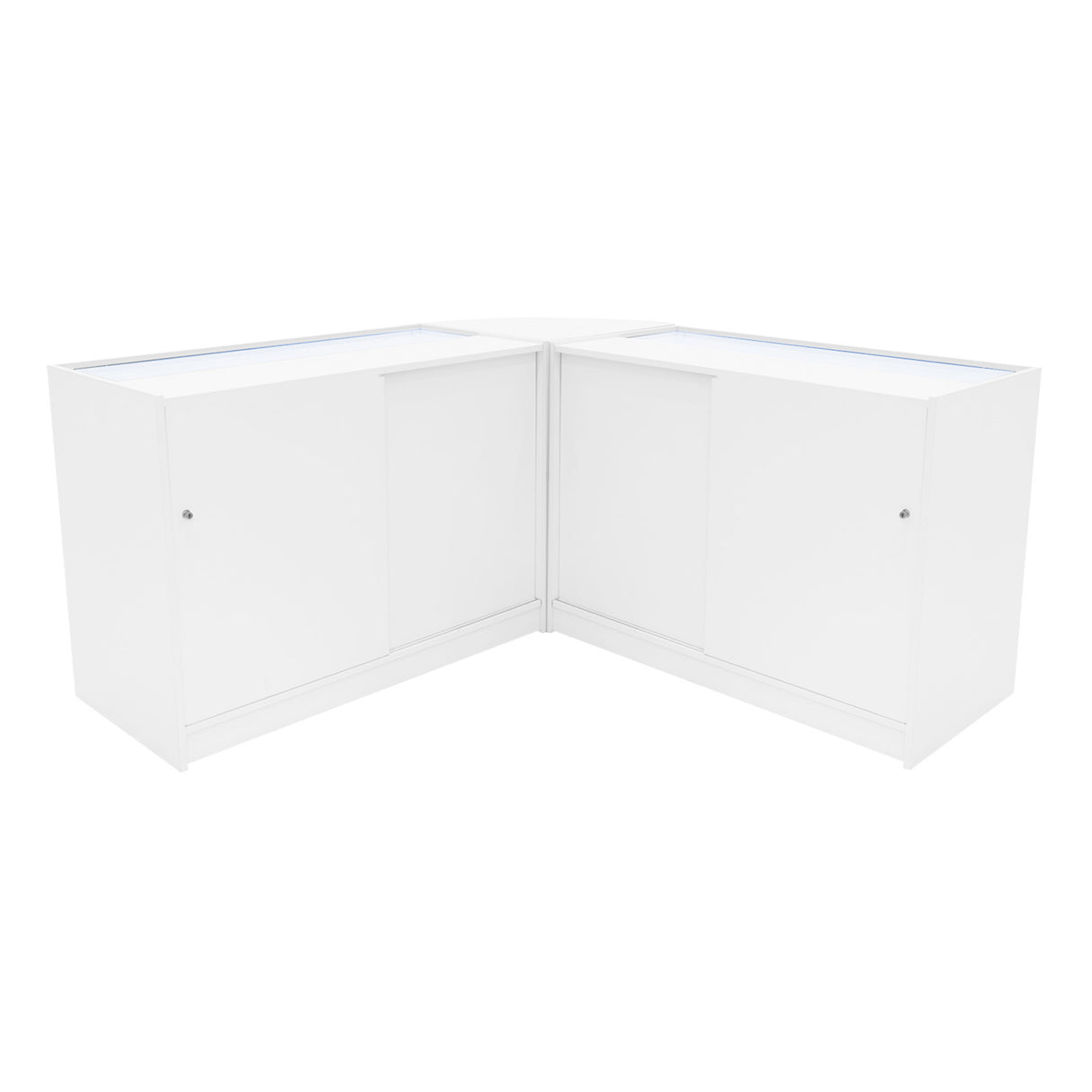 "IRIS" Set med LED-belysta Butiksmoduler CM60+ 2x B1200 – Vit