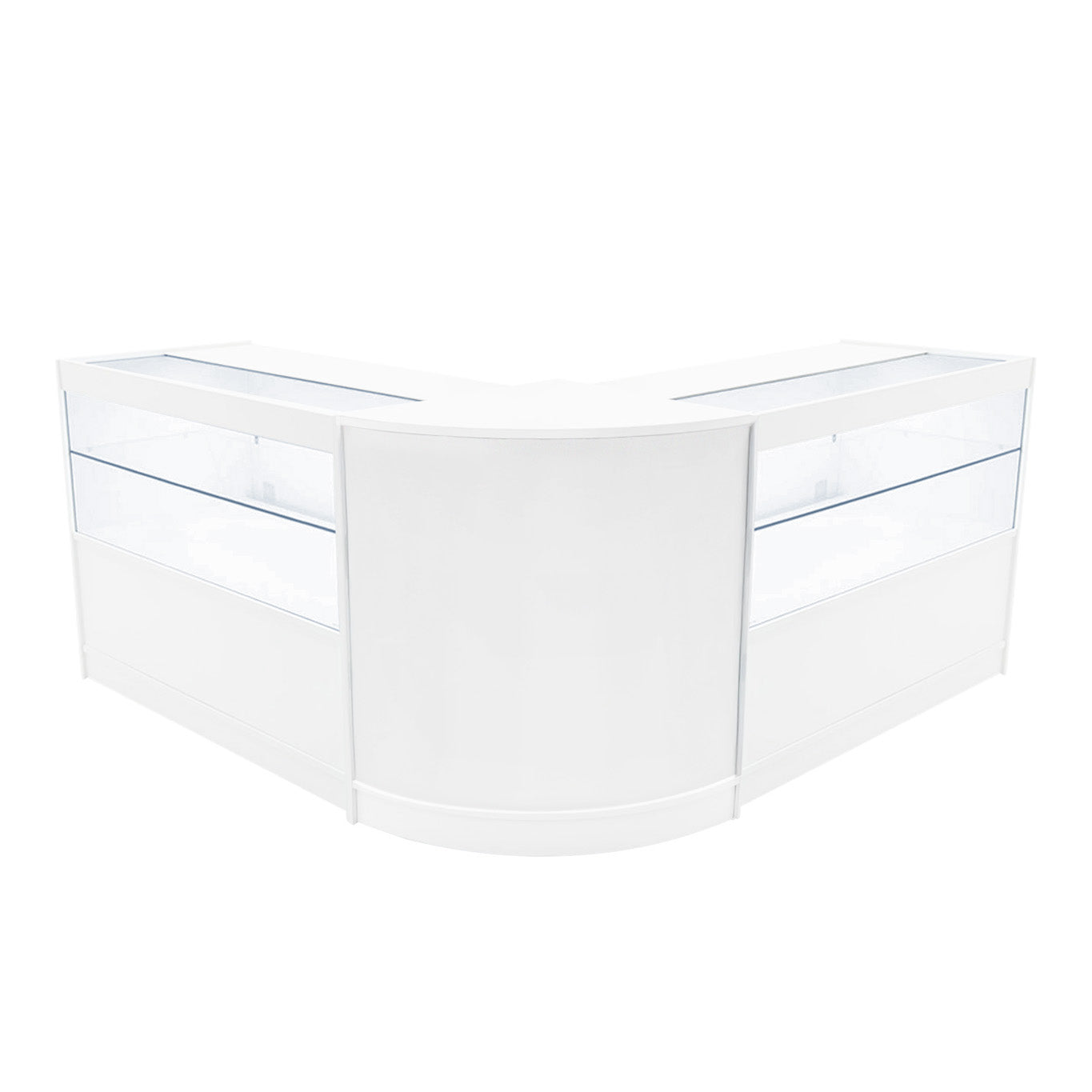 "SELENE" Set med LED-belysta Butiksmoduler CM60+ 2x C1500 – Vit