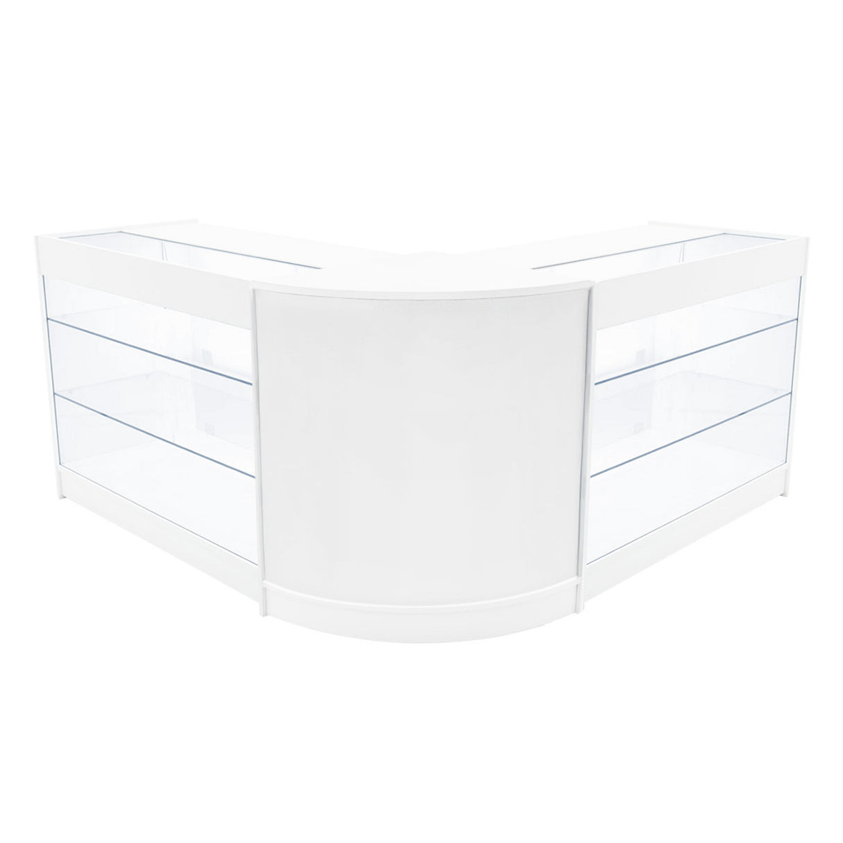 "HELIOS" Set med LED-belysta Butiksmoduler CM60+ 2x K1200 – Vit