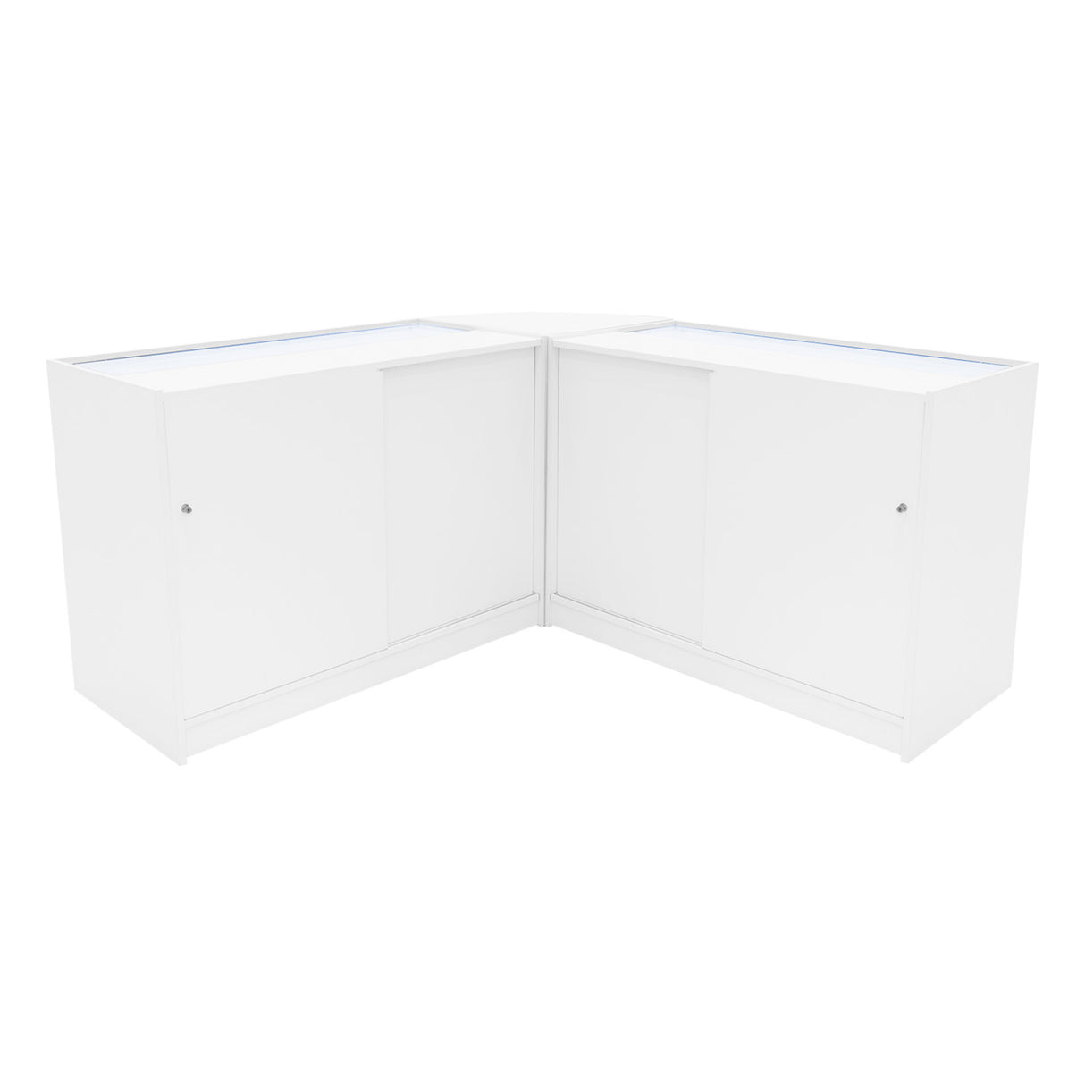 "HELIOS" Set med LED-belysta Butiksmoduler CM60+ 2x K1200 – Vit