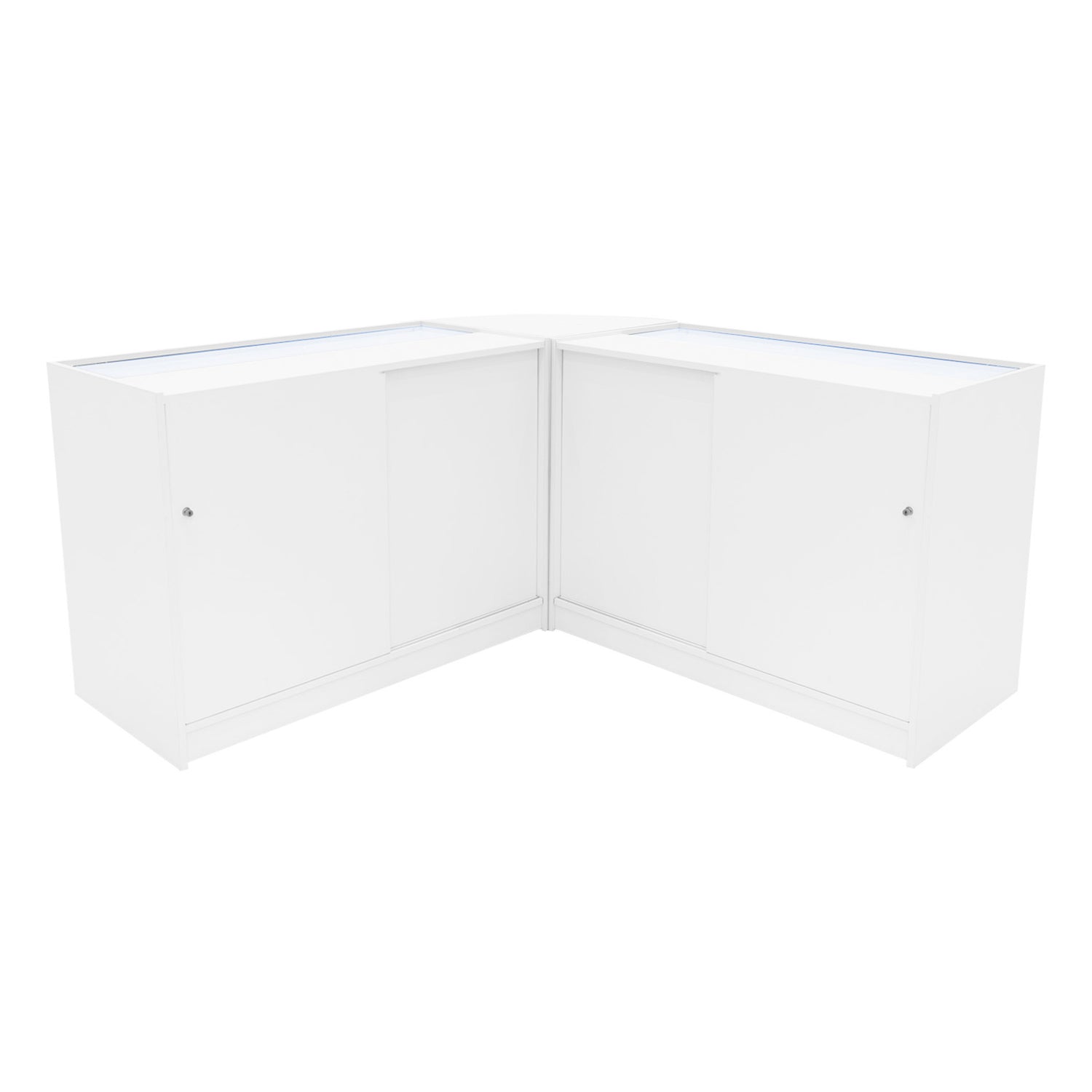 "HELIOS" Set med LED-belysta Butiksmoduler CM60+ 2x K1200 – Vit