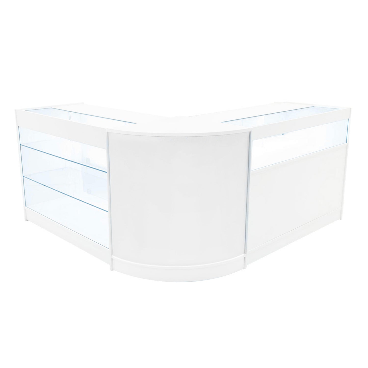 "TRITON" Set med LED-belysta Butiksmoduler CM60+K1200+B1200 – Vit